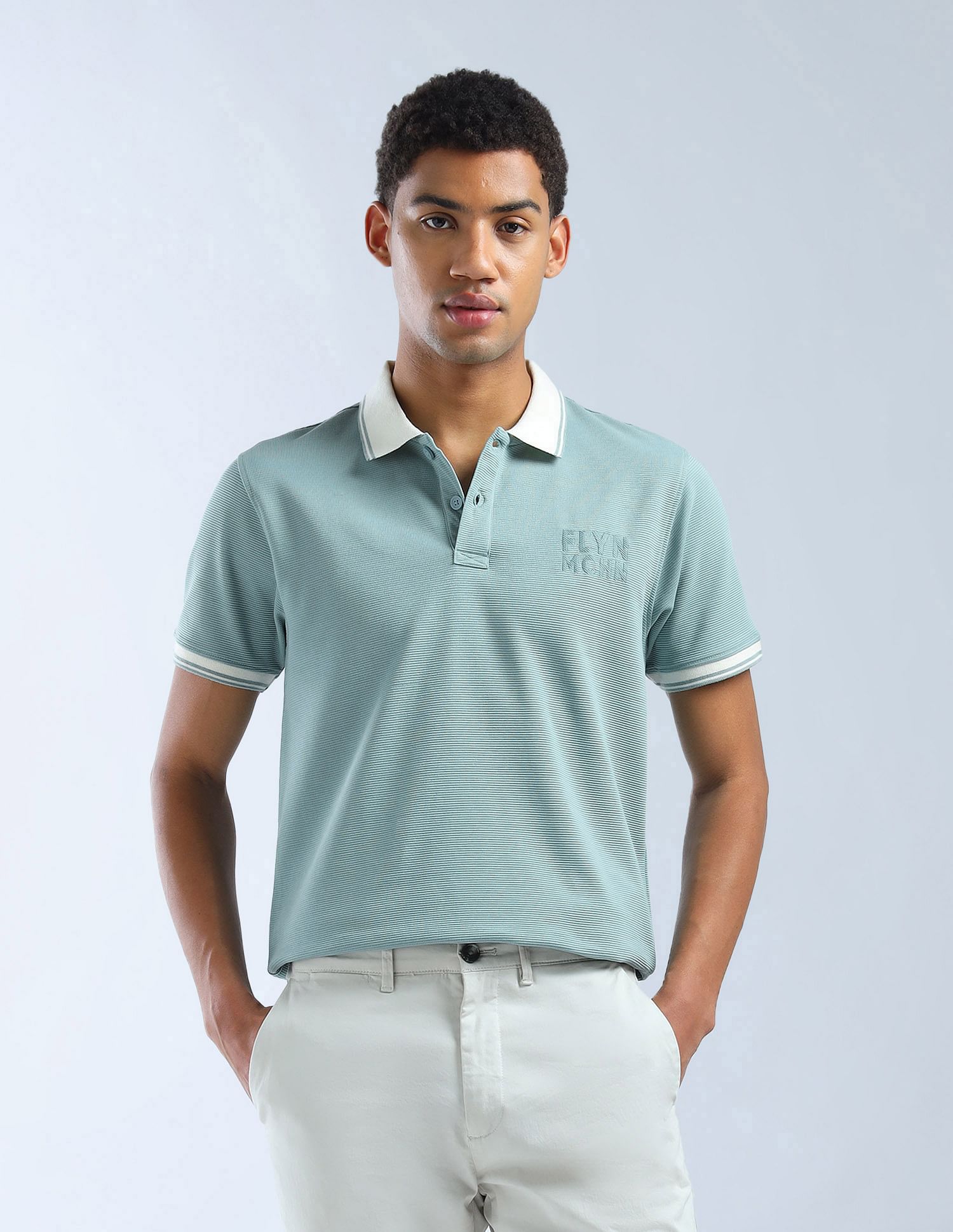 Flying Machine Textured Digitopia Polo Shirt