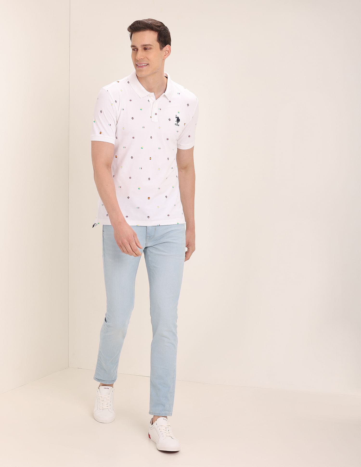 Buy U.S. Polo Assn. Flag Print Polo Shirt - NNNOW.com