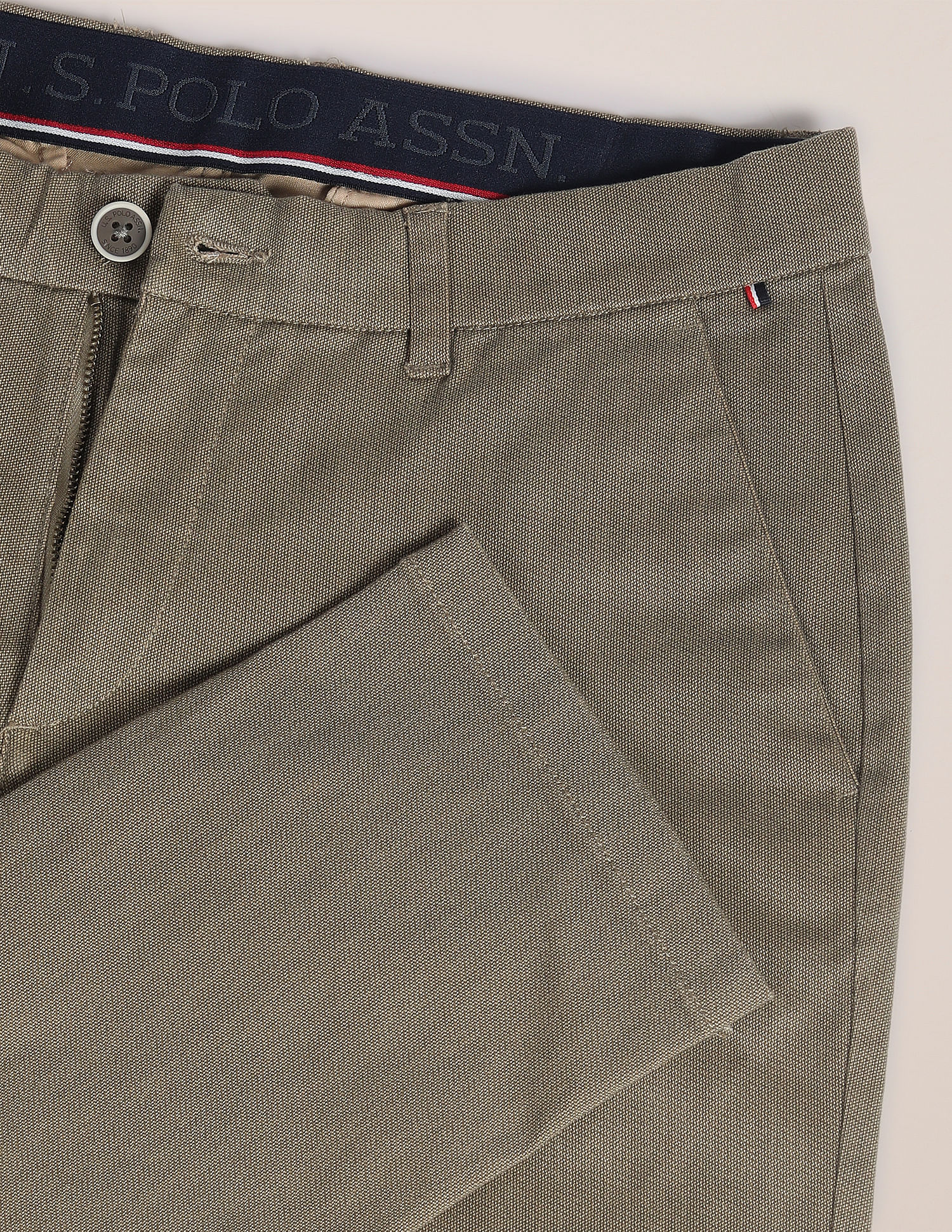 U.S. Polo Assn. Geometric Print Mid Rise Trousers