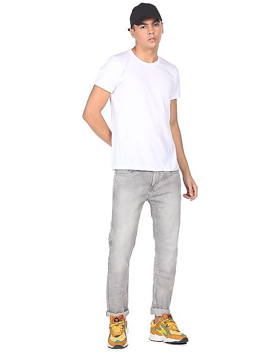 Flying Machine Mid Rise Michael Slim Tapered Fit Jeans