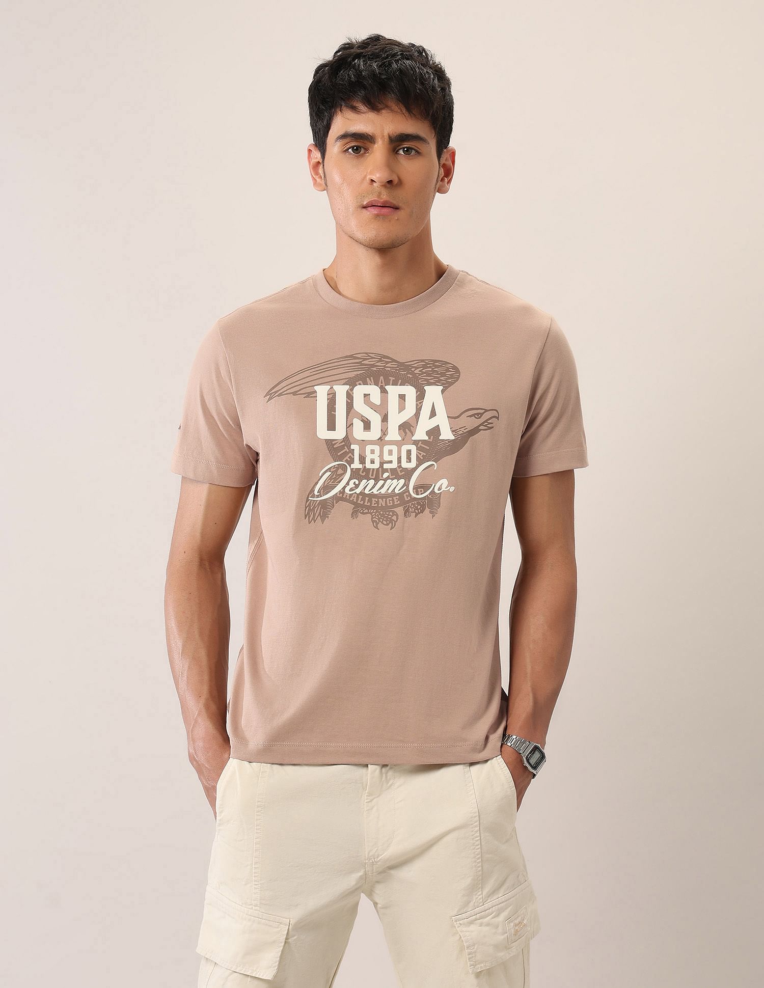 U.S. Polo Assn. Denim Co. Brand Printed Muscle Fit T-Shirt