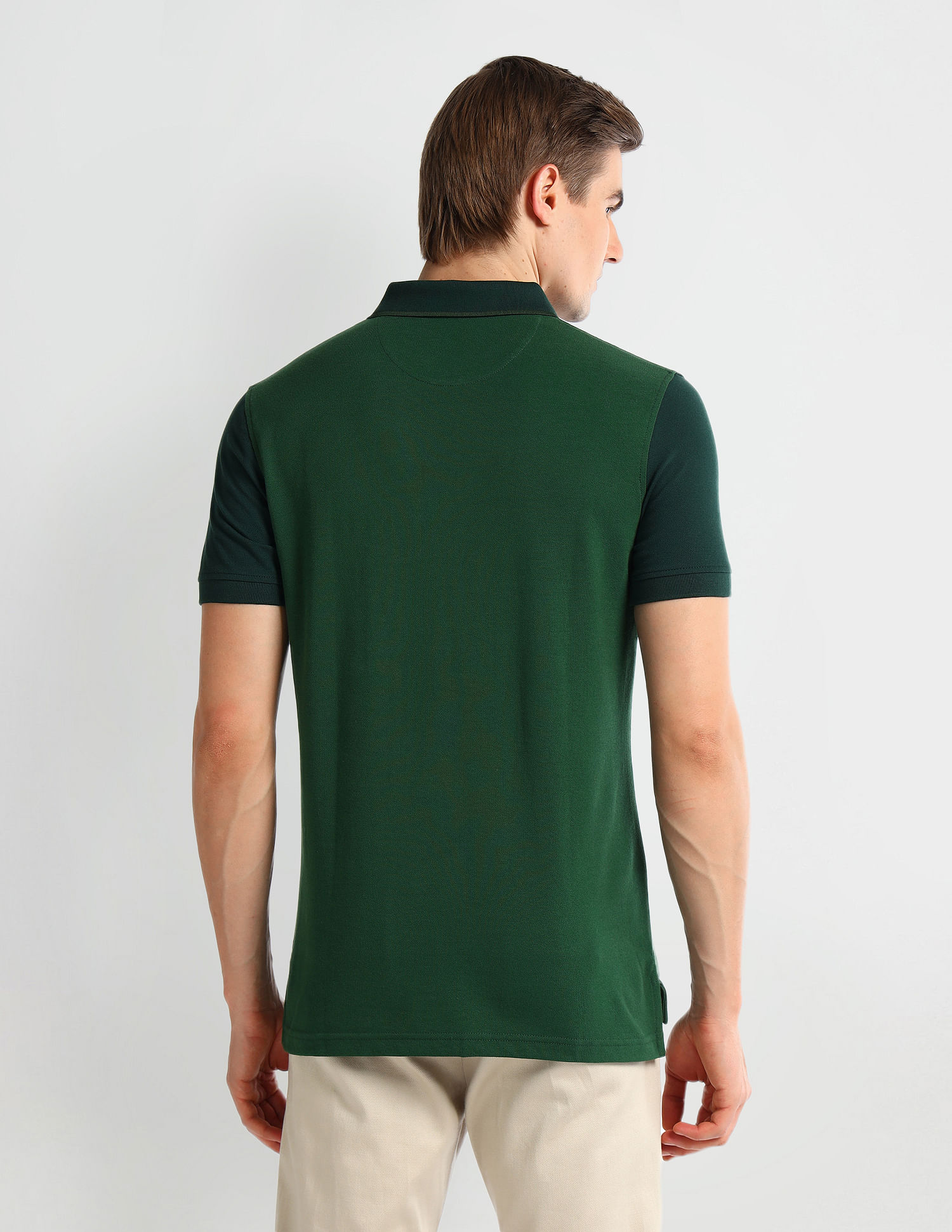 Arrow Sport Regular Fit Clourblocked Polo Shirt