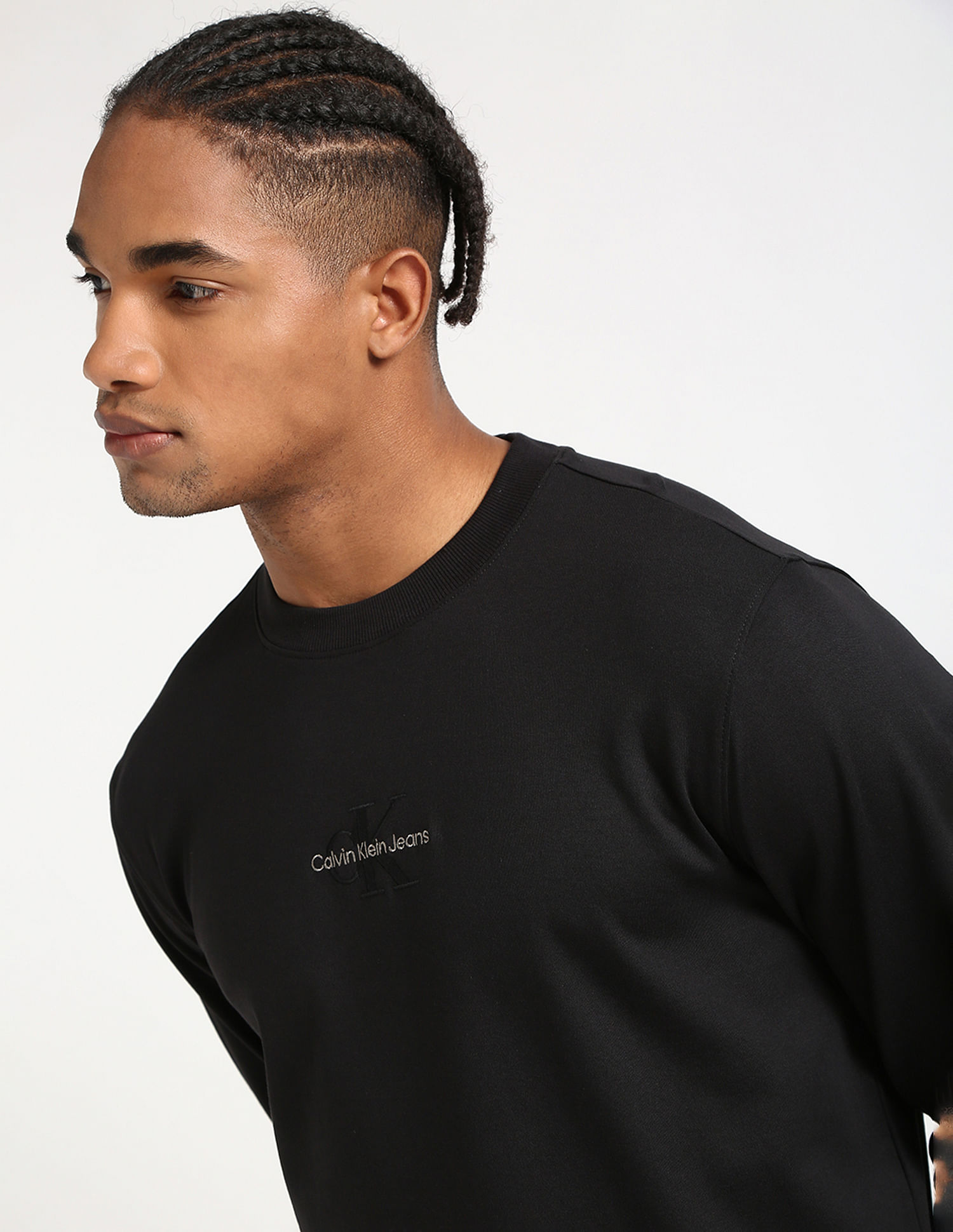 Calvin Klein Jeans Brand Printed Regular Fit Sweatshirt