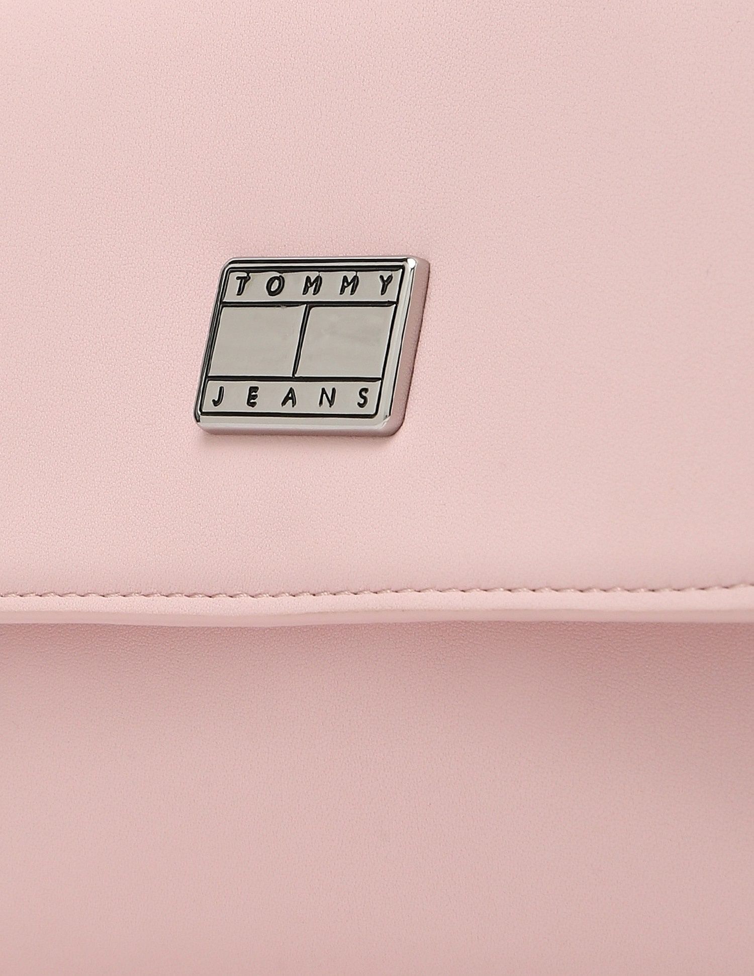 Tommy Hilfiger Solid Pink Pu Sling Bag