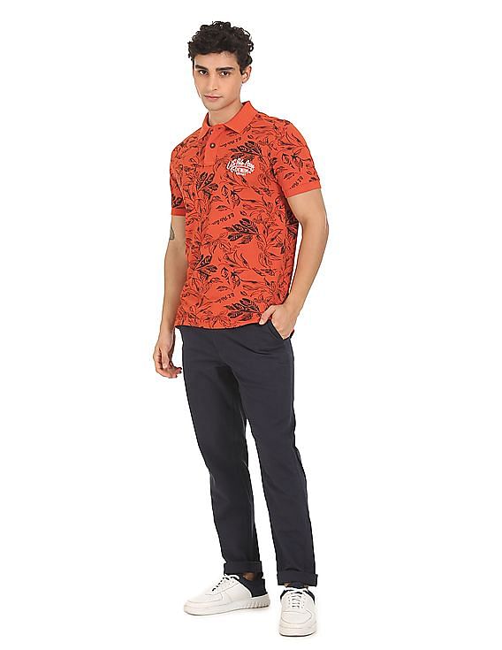 U.S. Polo Assn. Denim Co. Printed Cotton Polo Shirt