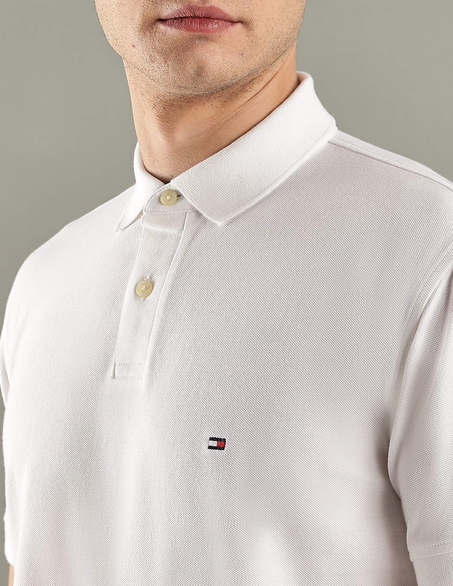 Tommy Hilfiger Solid Regular-Fit Cotton Polo T-Shirt