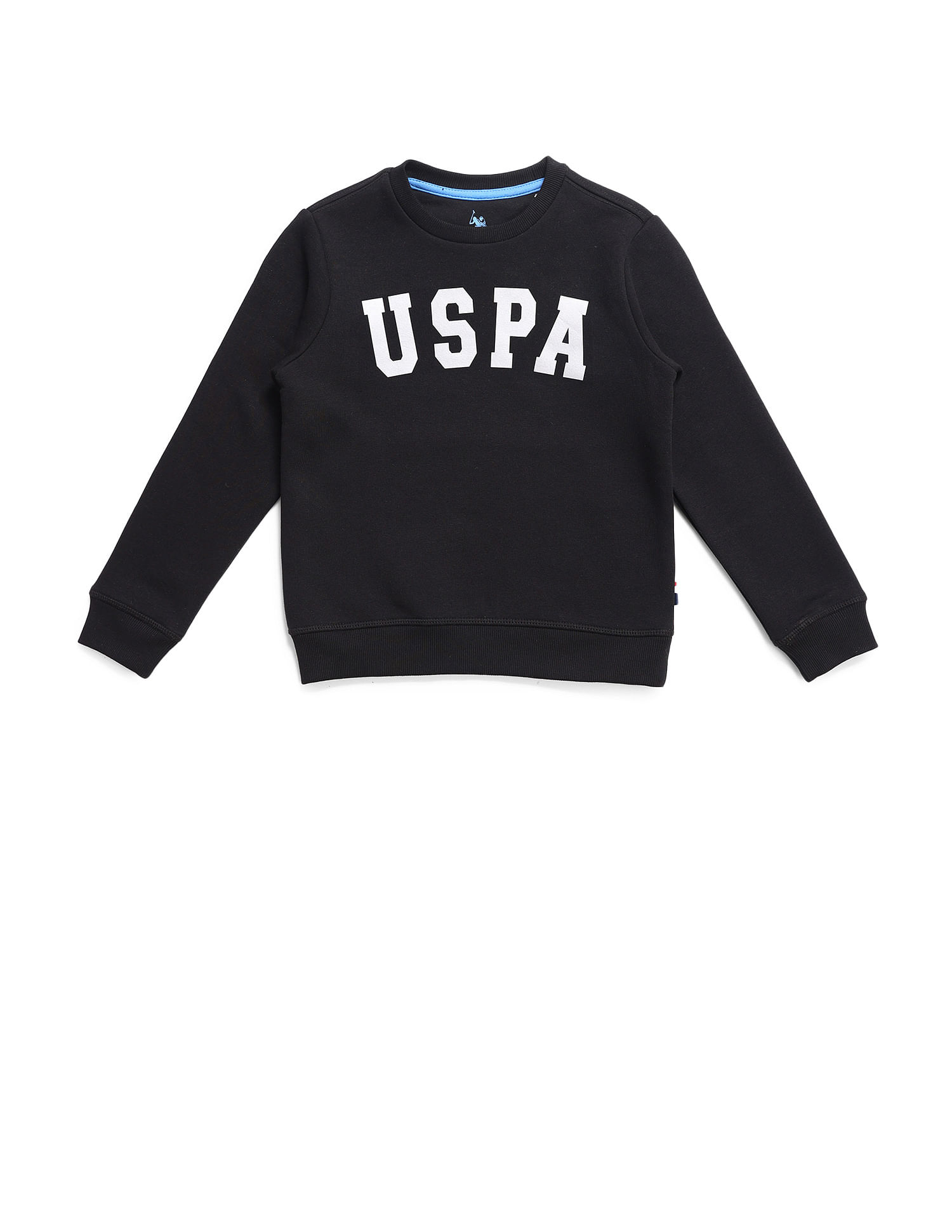U.S. Polo Assn. Kids Boys Brand Printed Regular Fit Sweatshirt