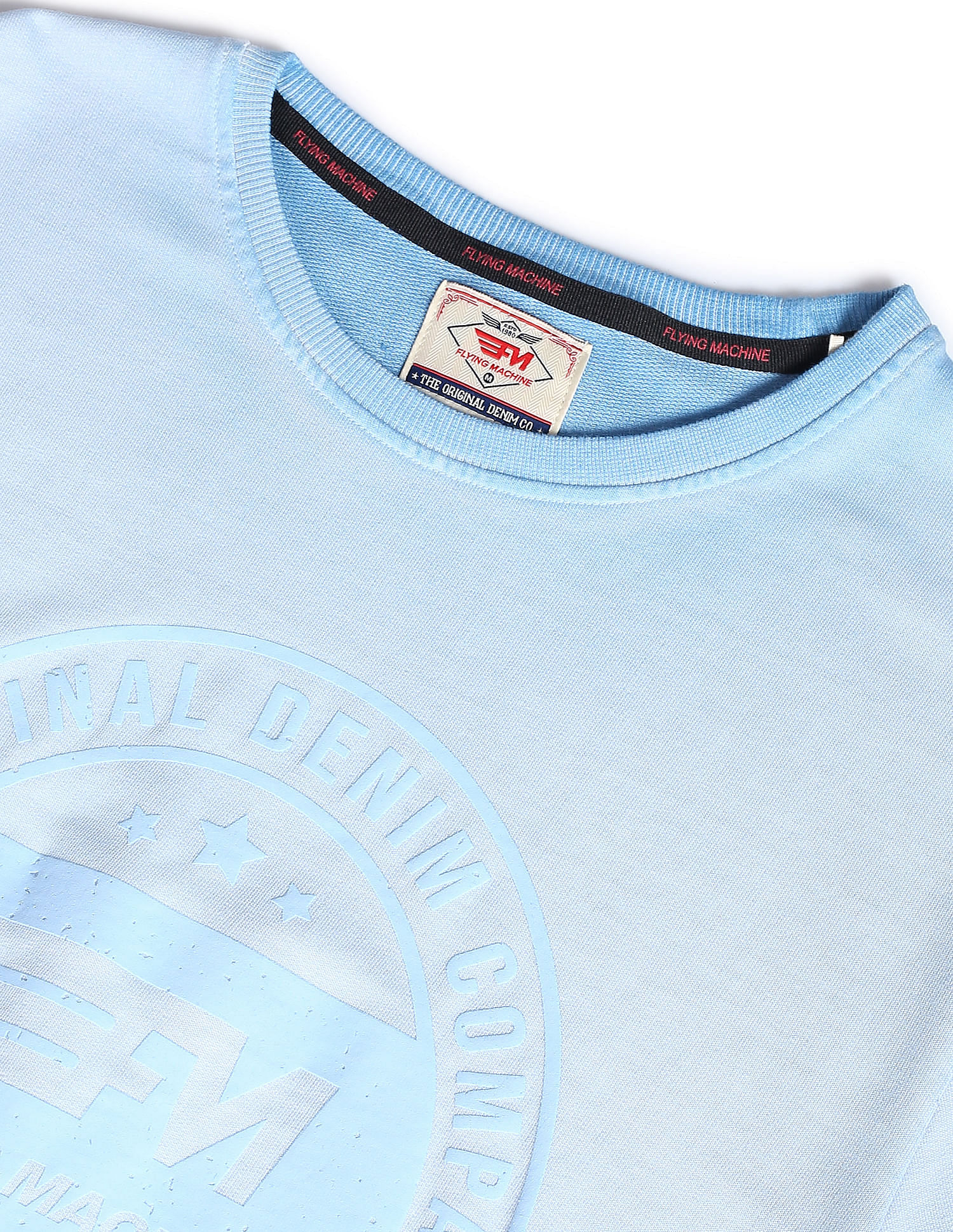Flying Machine Crew Neck Printed Sweatshirt
