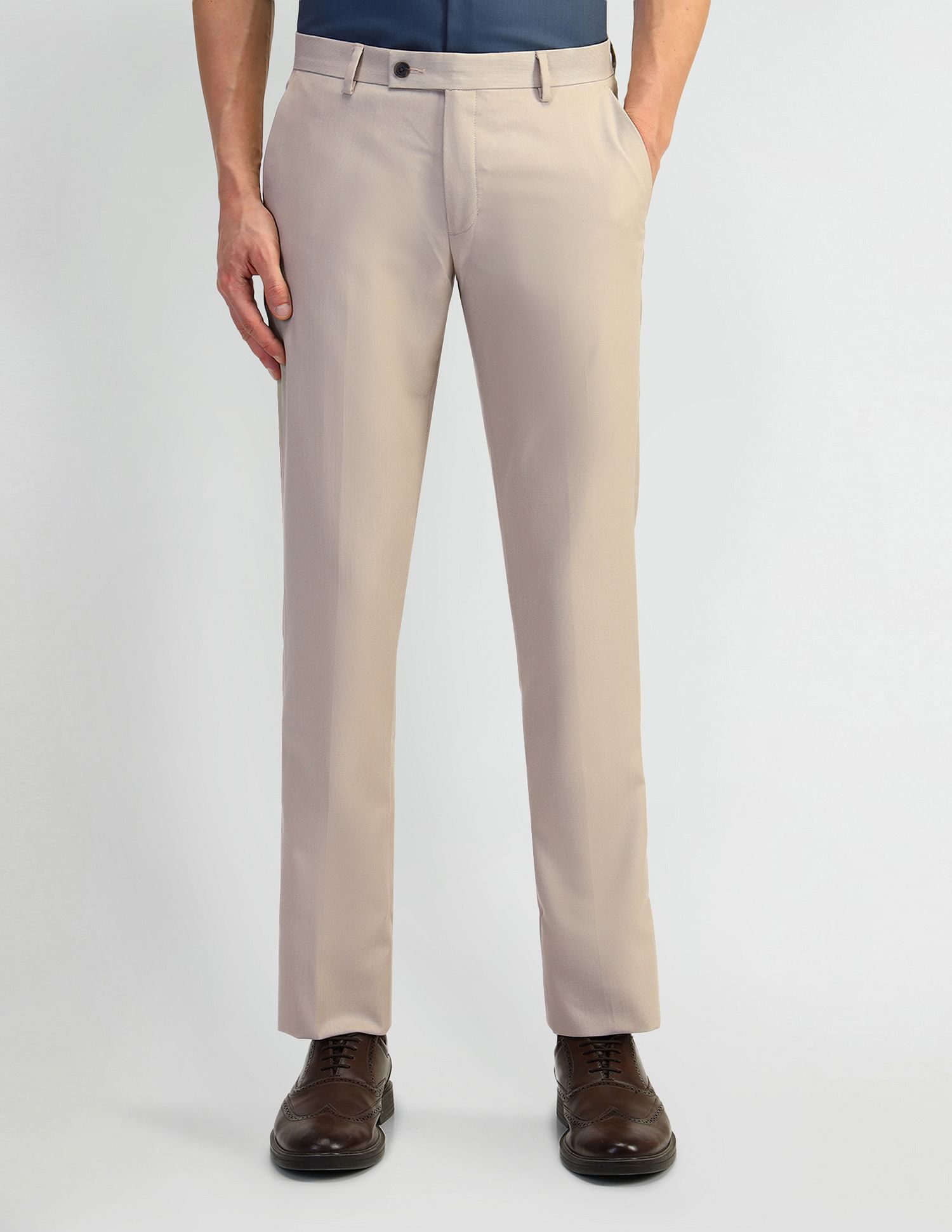 Arrow Mid Rise Tapered Fit Trousers