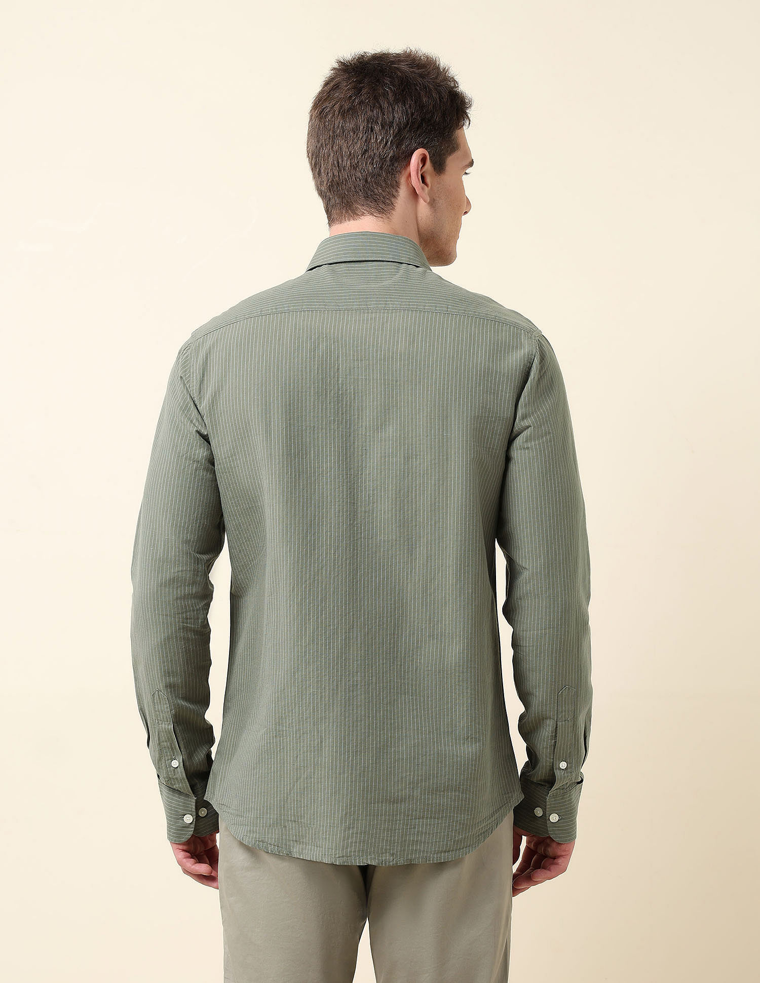 U.S. Polo Assn. Pinstriped Tailored Fit Shirt