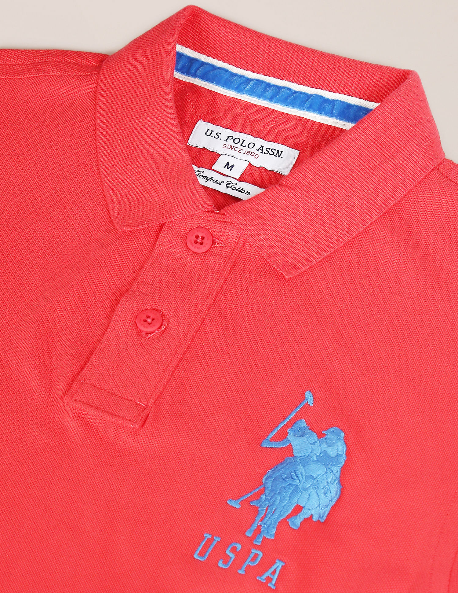 Buy U.S. Polo Assn. Compact Cotton Logo Polo Shirt - NNNOW.com