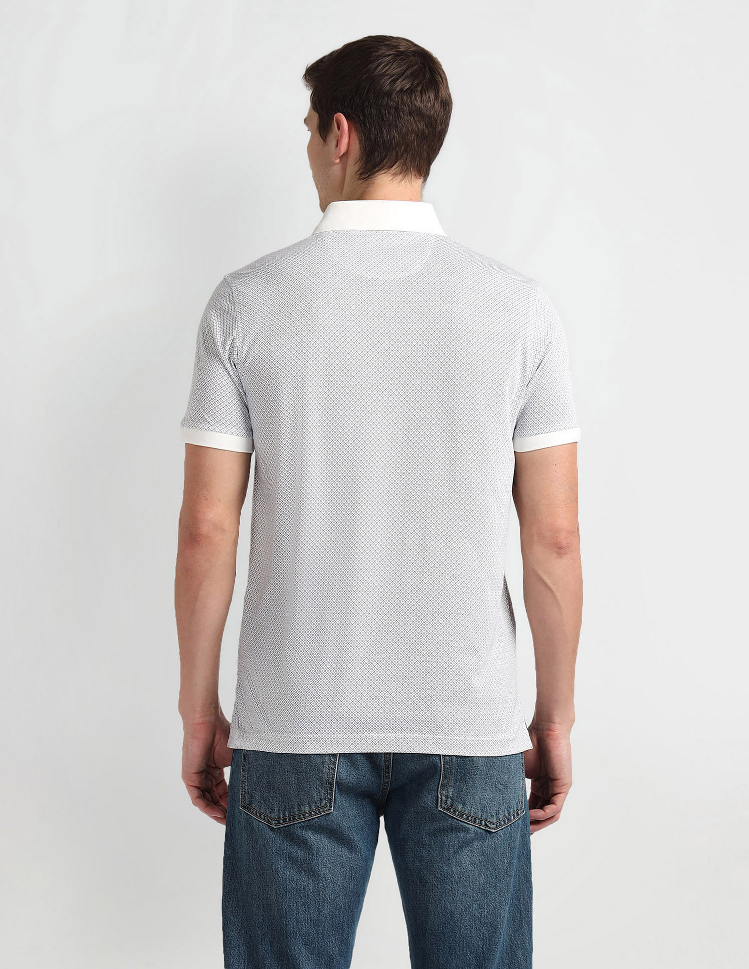 Arrow Geometric Print Polo Shirt