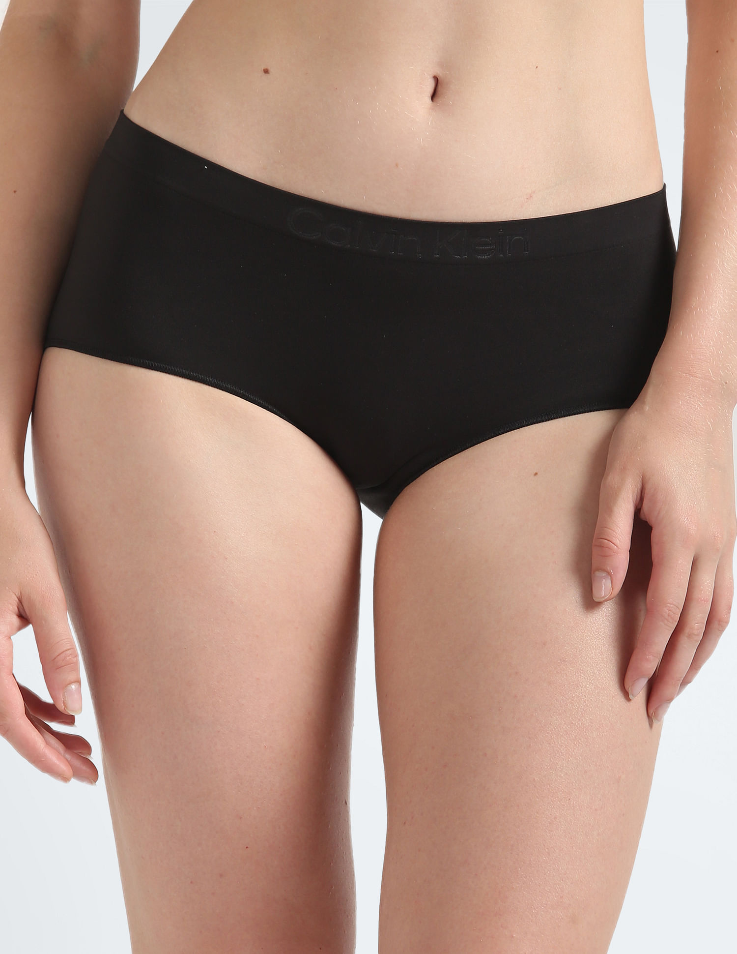 Buy Calvin Klein Underwear Mid Rise Solid Bikini Panties - Pack Of