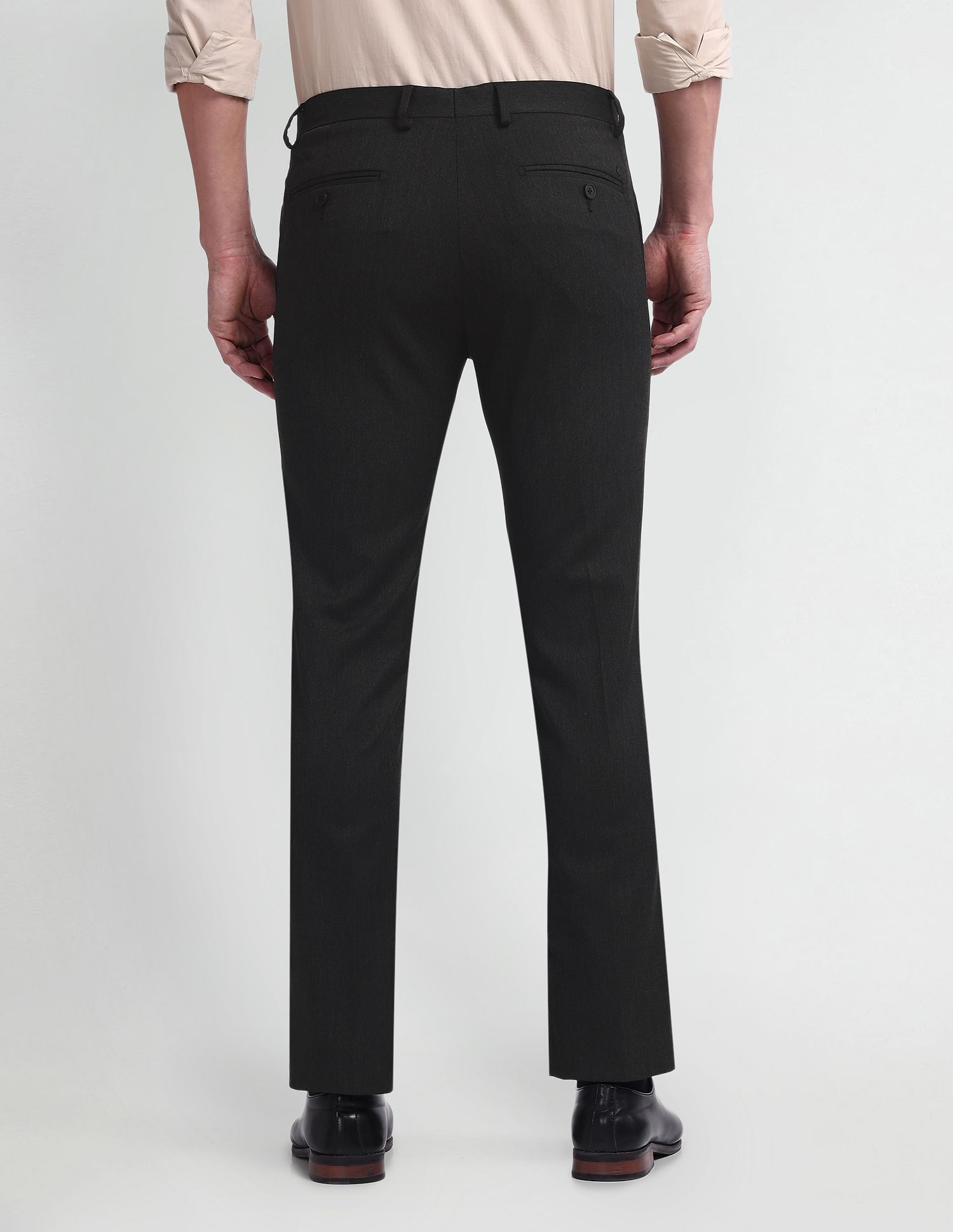 Arrow Geometric Pattern Tapered Fit Trousers
