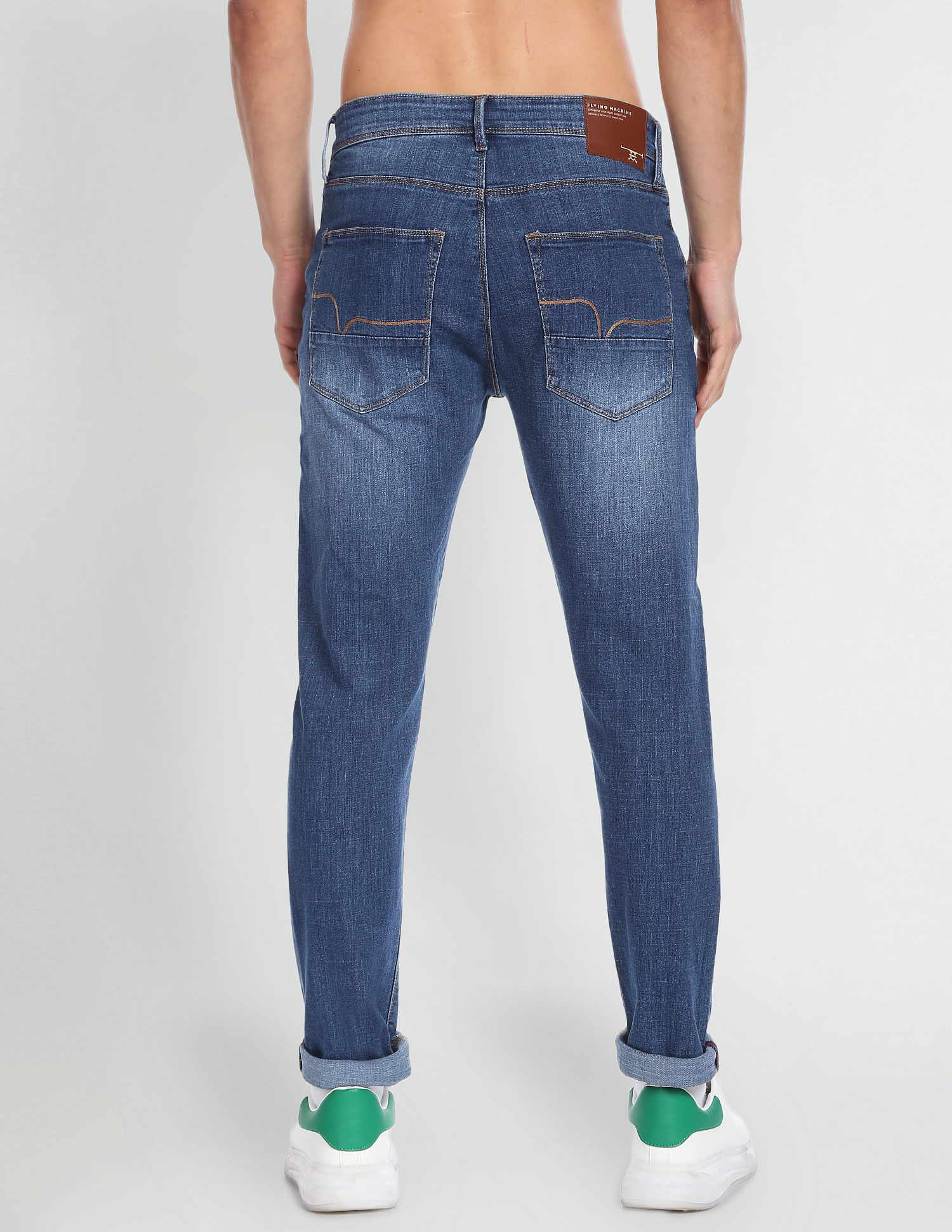 Flying Machine Slash Slim Tapered Fit Authentic Signature Jeans