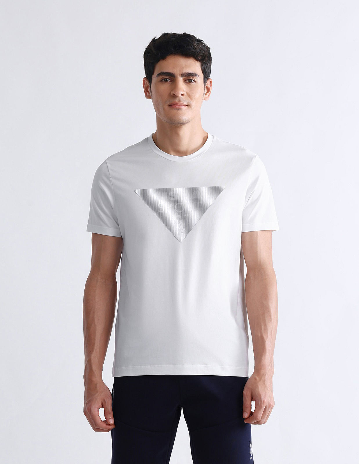 USPA Active Brand Printed Slim Fit T-Shirt