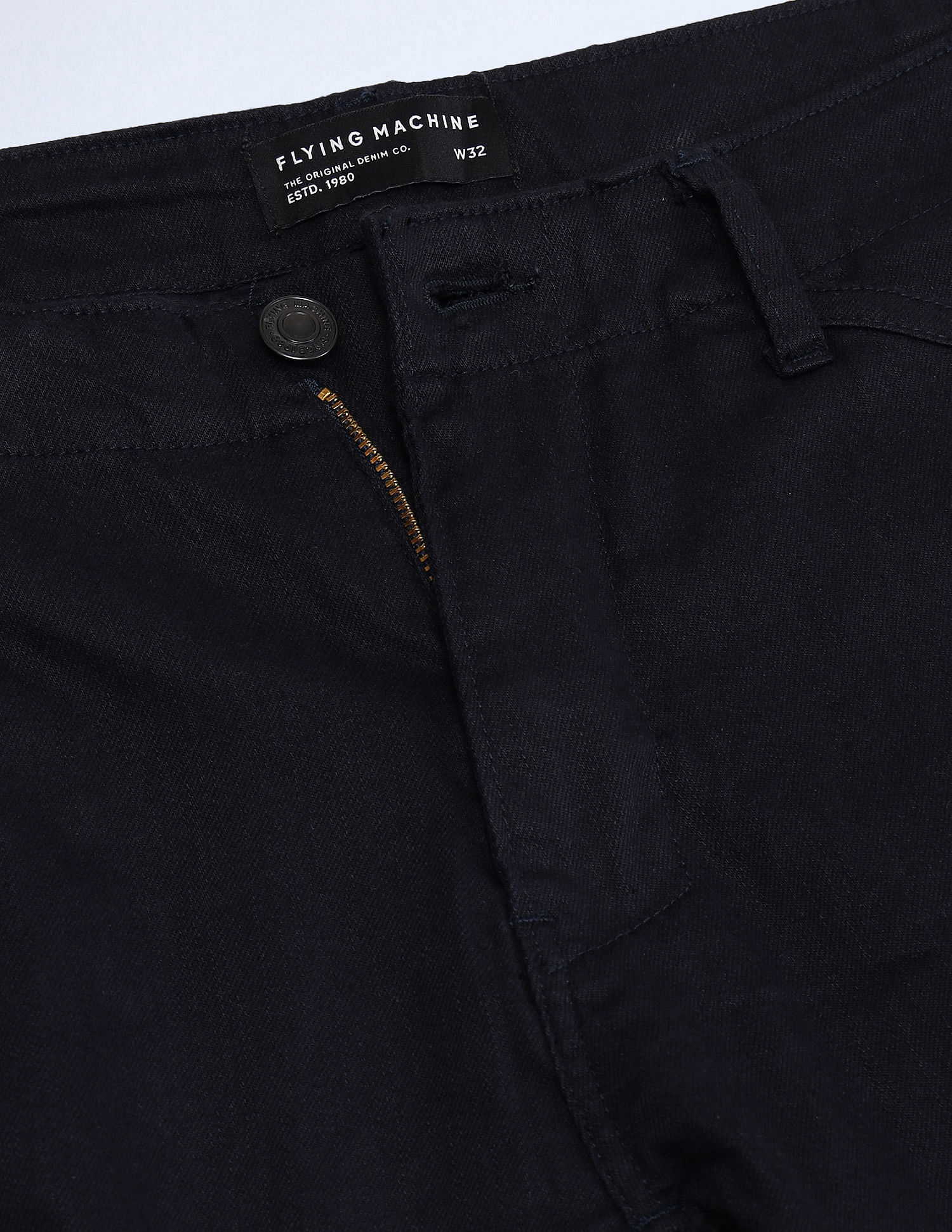 Flying Machine Relaxed Fit Solid Trousers