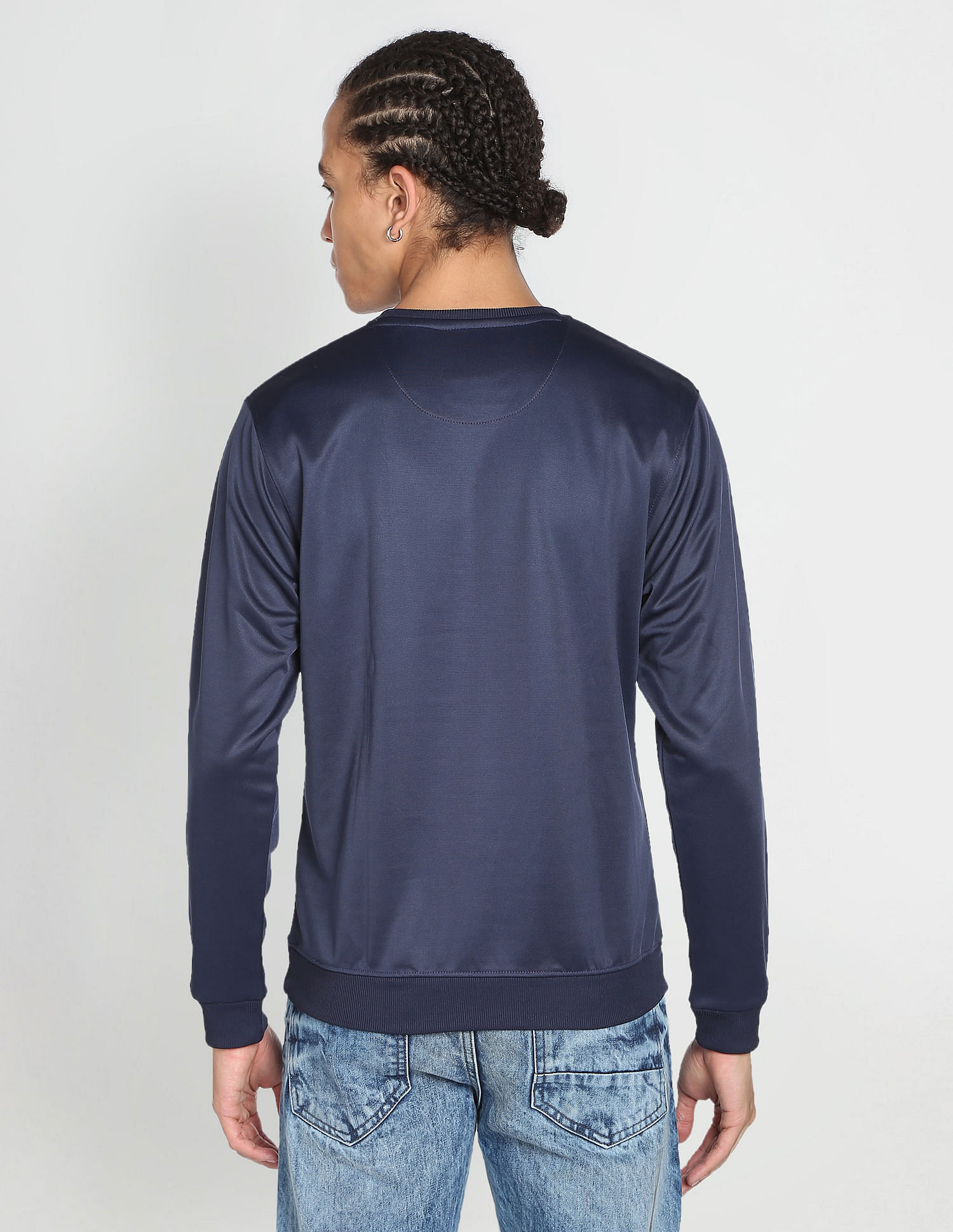 Flying Machine Crew Neck Brand Print Sweatshirt