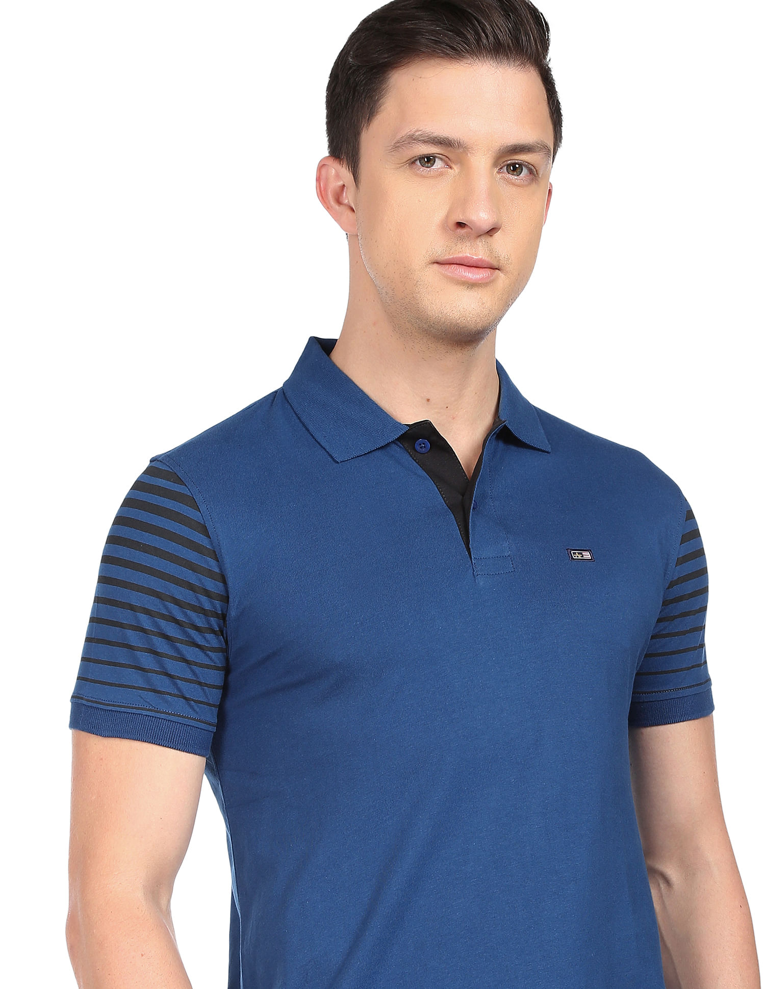 Arrow Sports Solid Compact Cotton Polo Shirt
