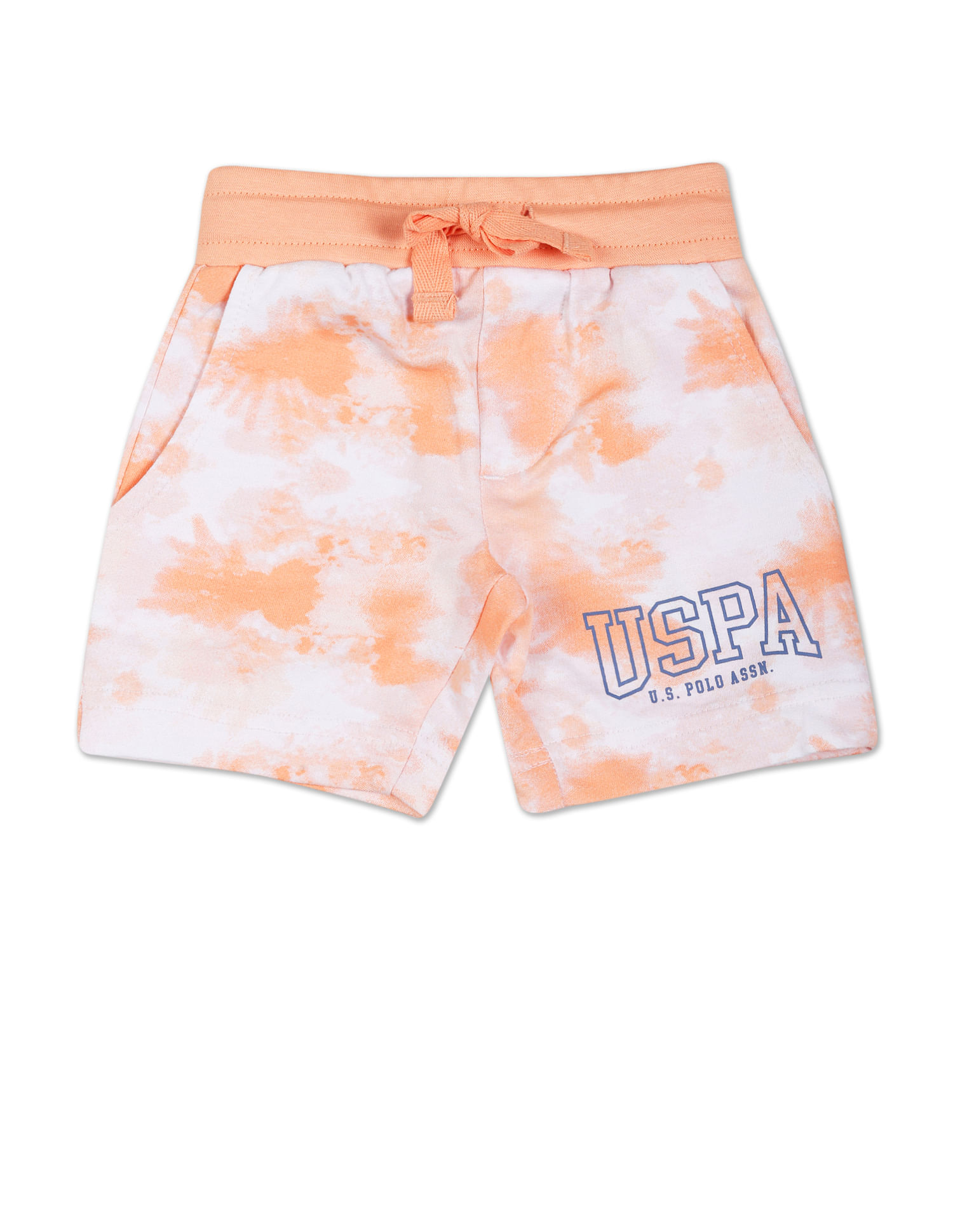 U.S. Polo Assn. Kids Boys Coral Abstract Print Set