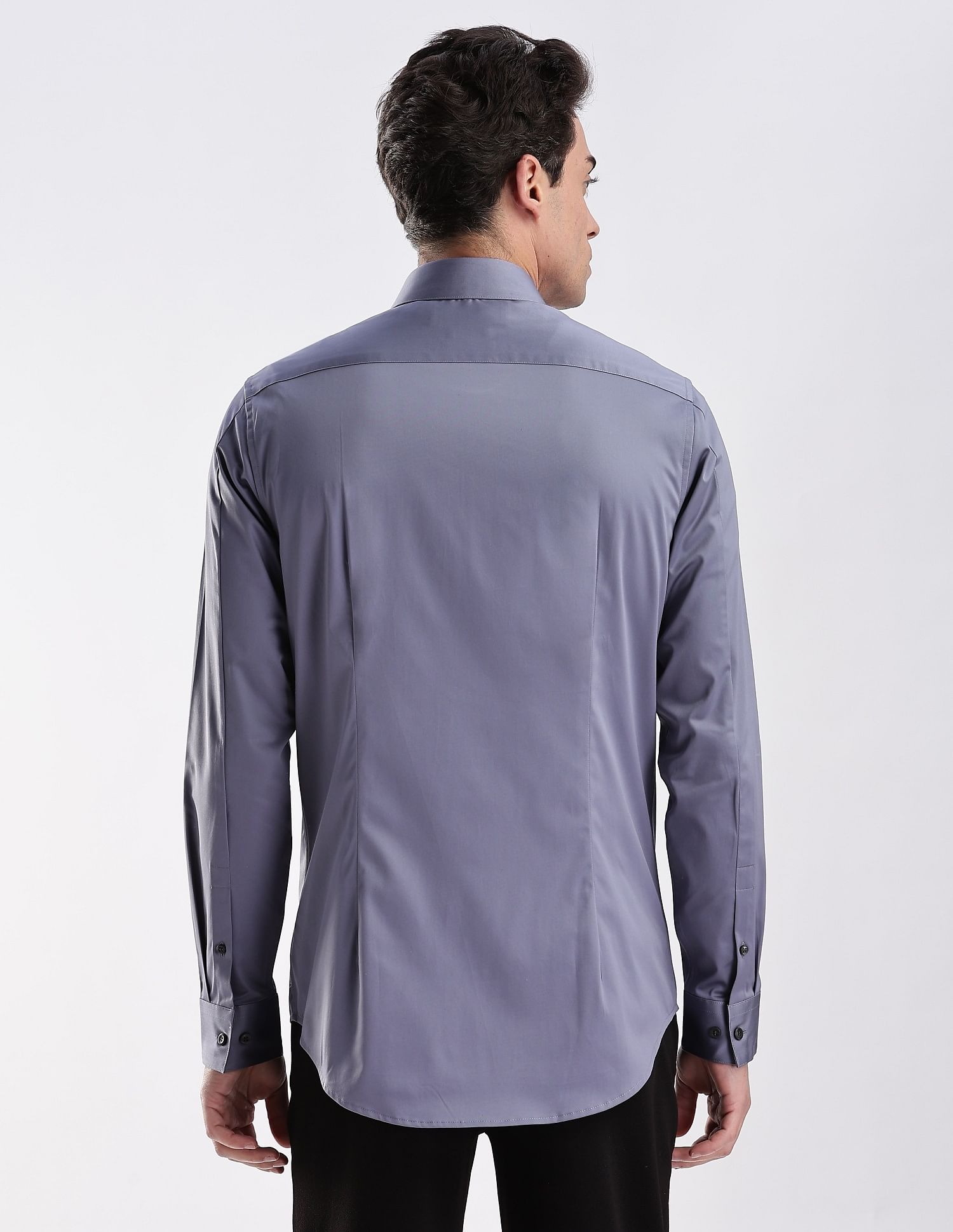 Calvin Klein Jeans Solid Slim Fit Satin Woven Shirt