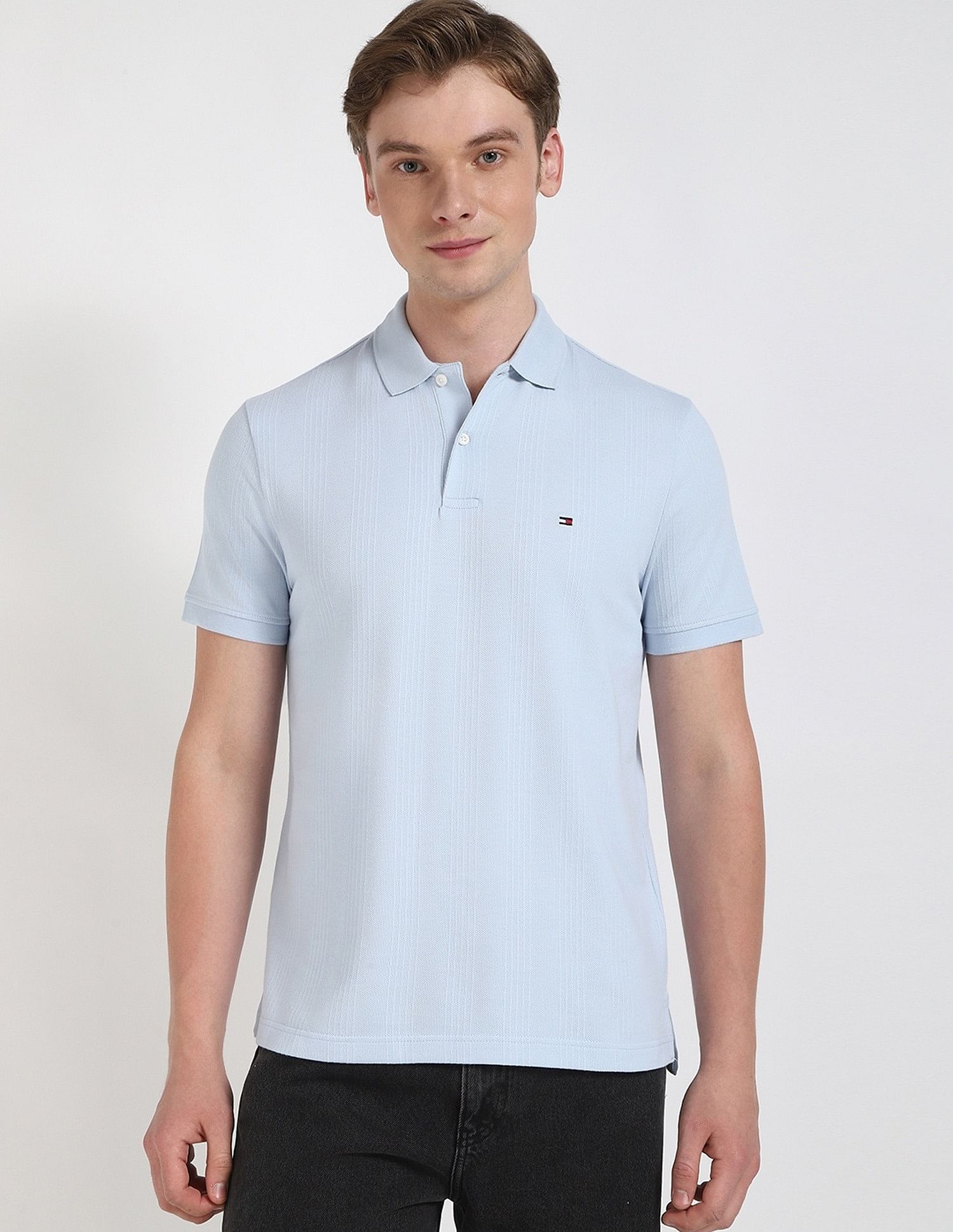 Tommy Hilfiger Striped Regular-Fit Cotton Polo Shirt