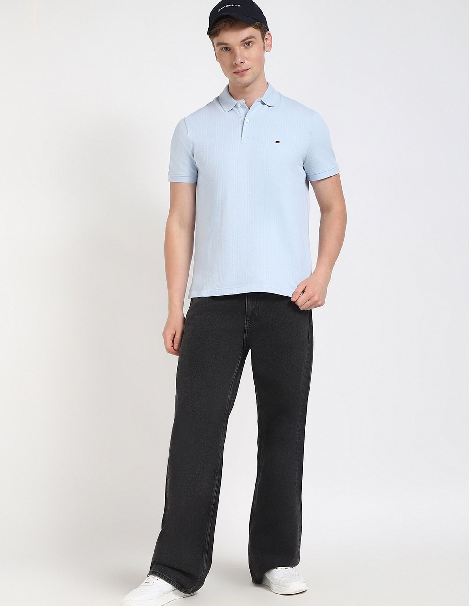 Tommy Hilfiger Striped Regular-Fit Cotton Polo Shirt