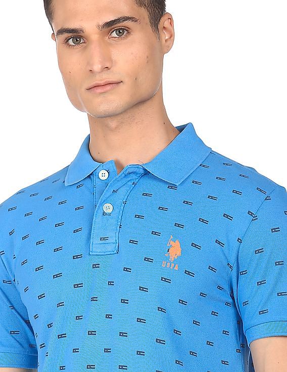 U.S. Polo Assn. Pique Printed Polo Shirt