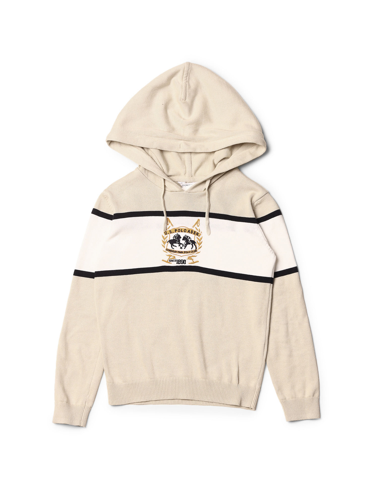 U.S. Polo Assn. Kids Boys Brand Embroidered Pure Cotton Sweater