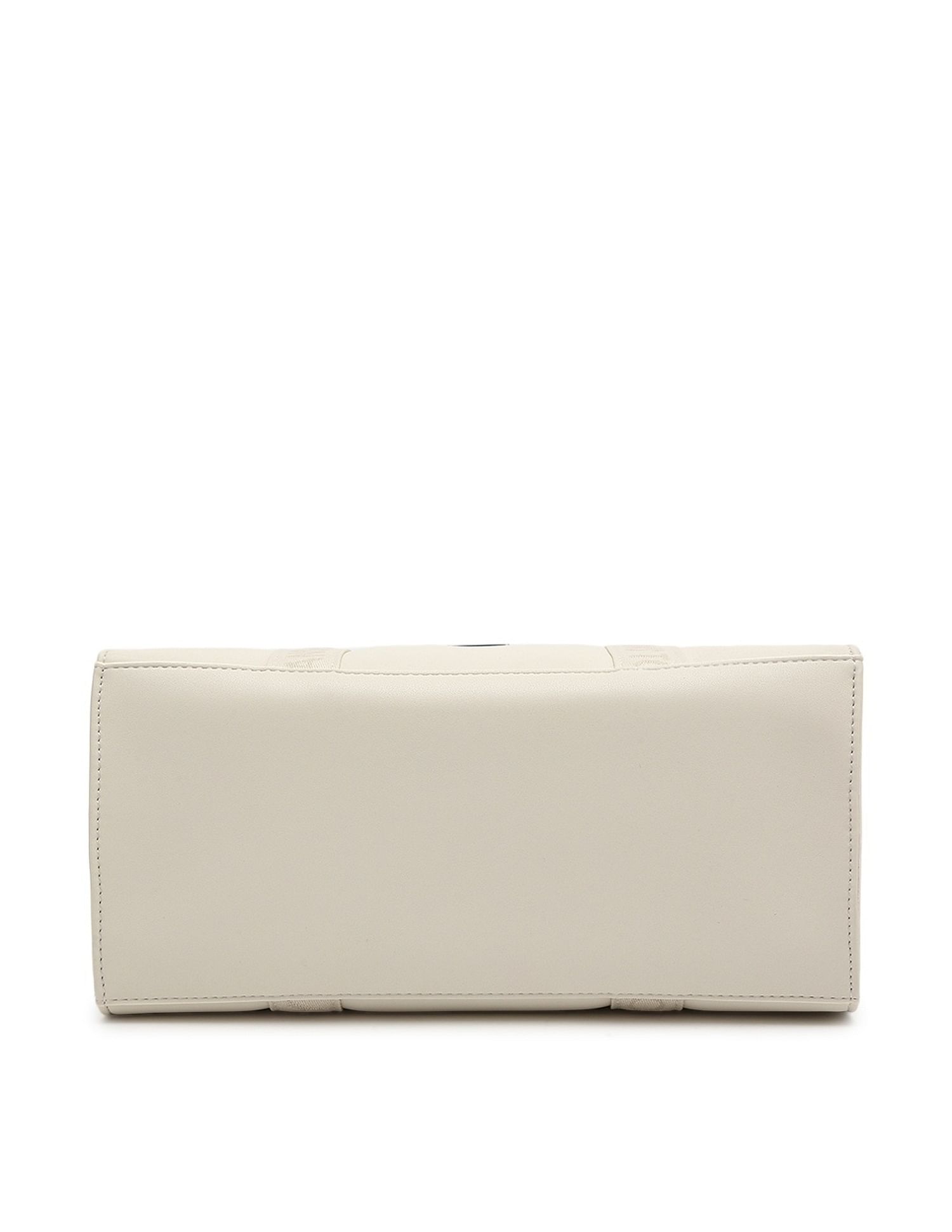 Tommy Hilfiger Solid Beige Pu Handbag