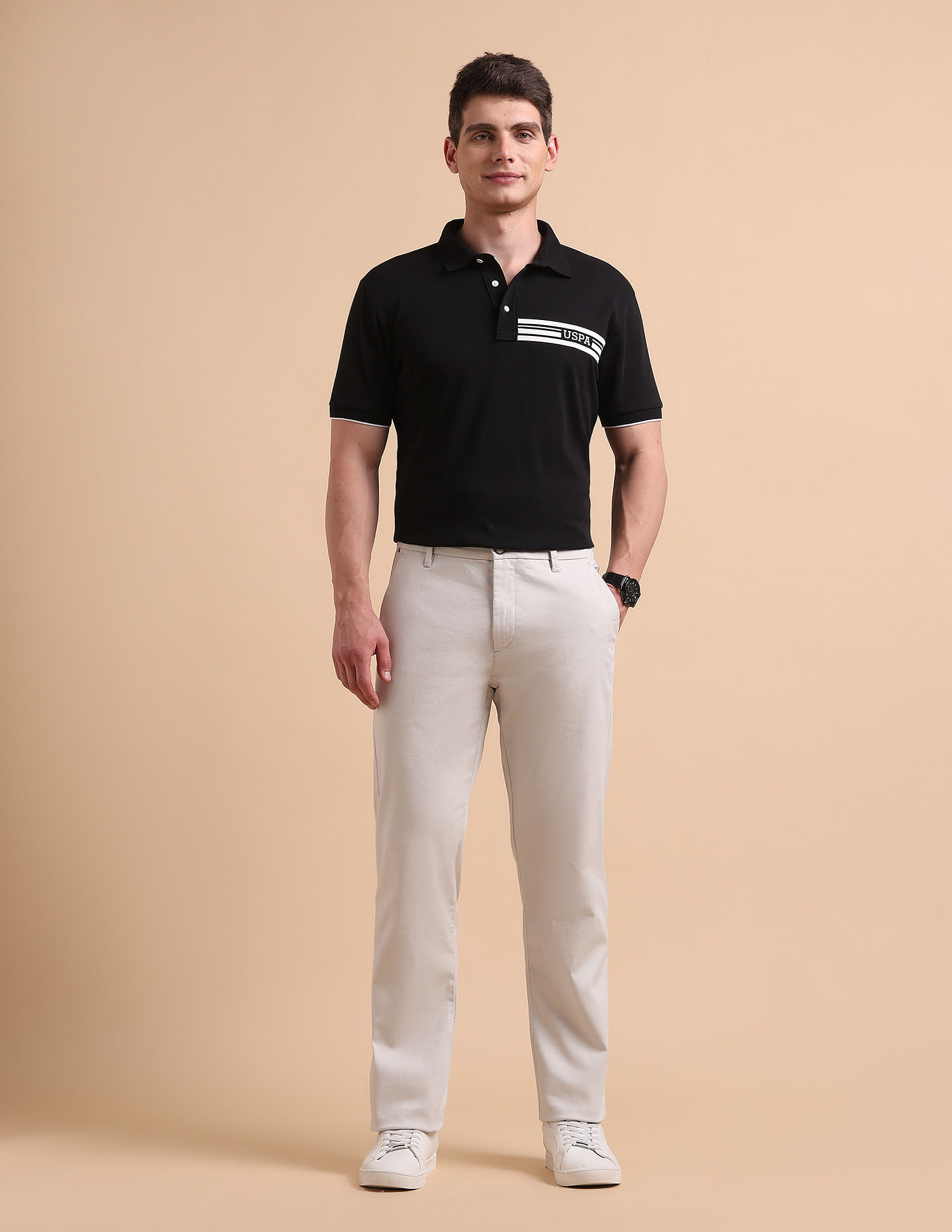 U.S. Polo Assn. Satin Slim Fit Trousers