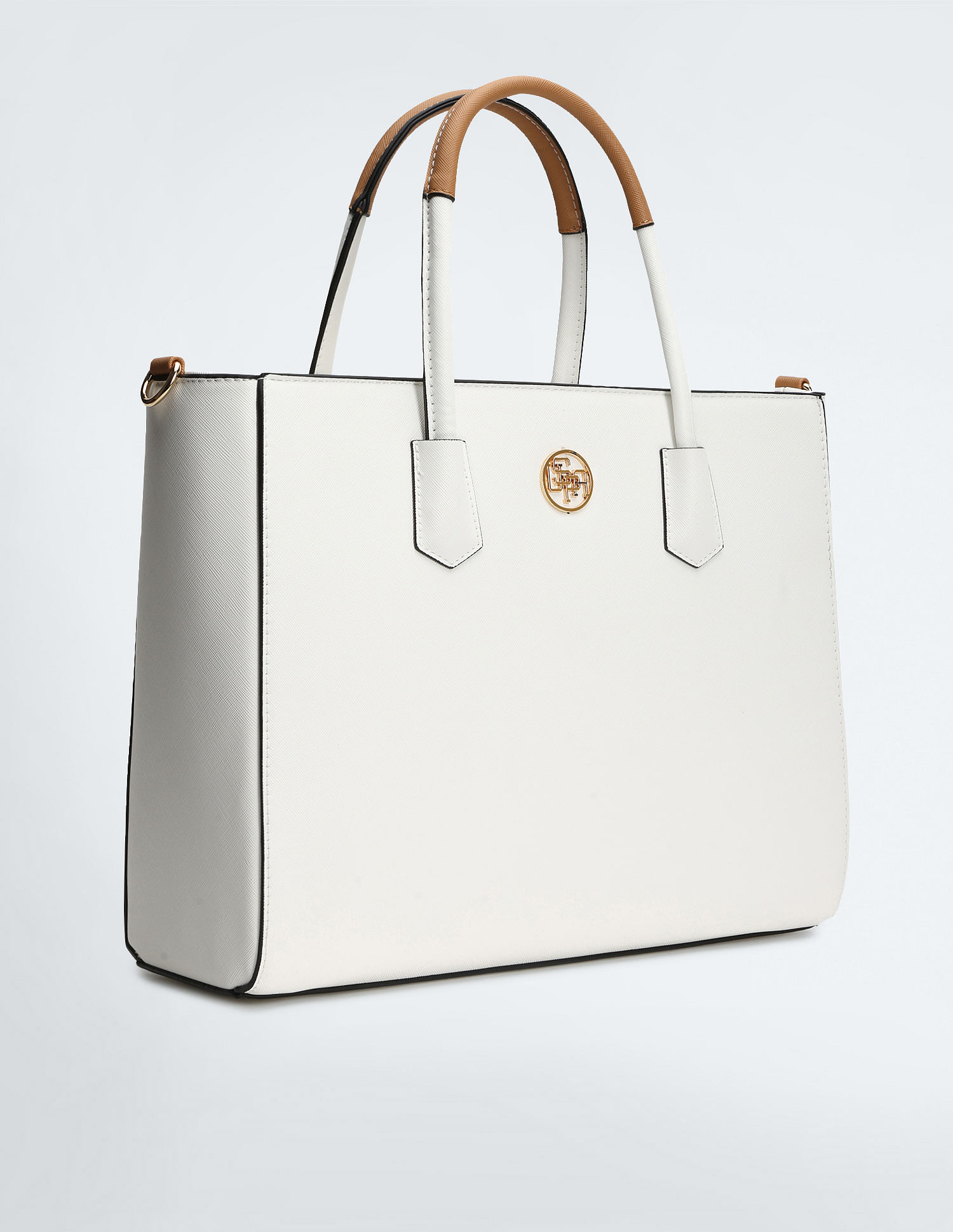 U.S. Polo Assn. Women Metallic Hardware Structured Handbag