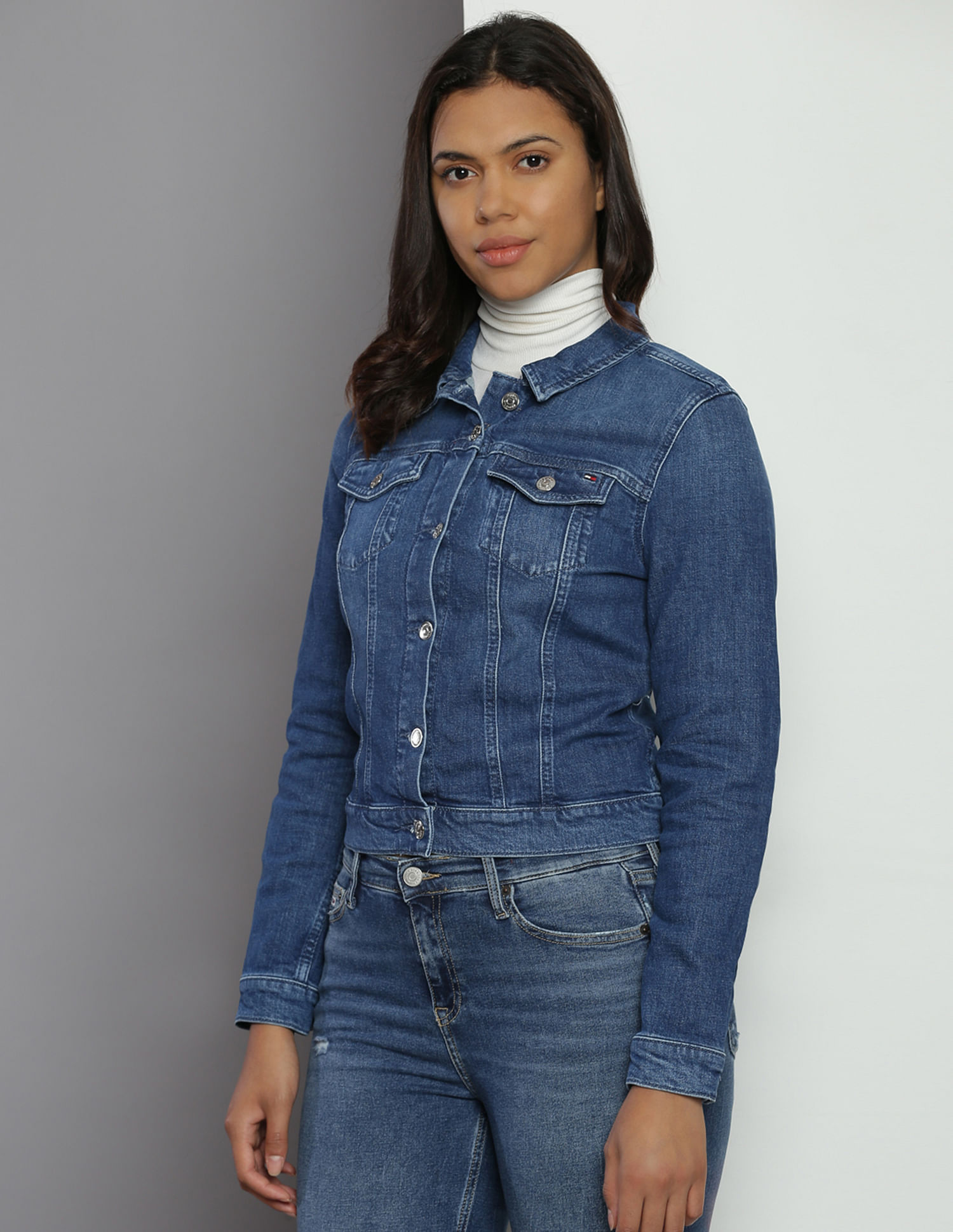 Tommy Hilfiger Washed Slim Fit Denim Jacket