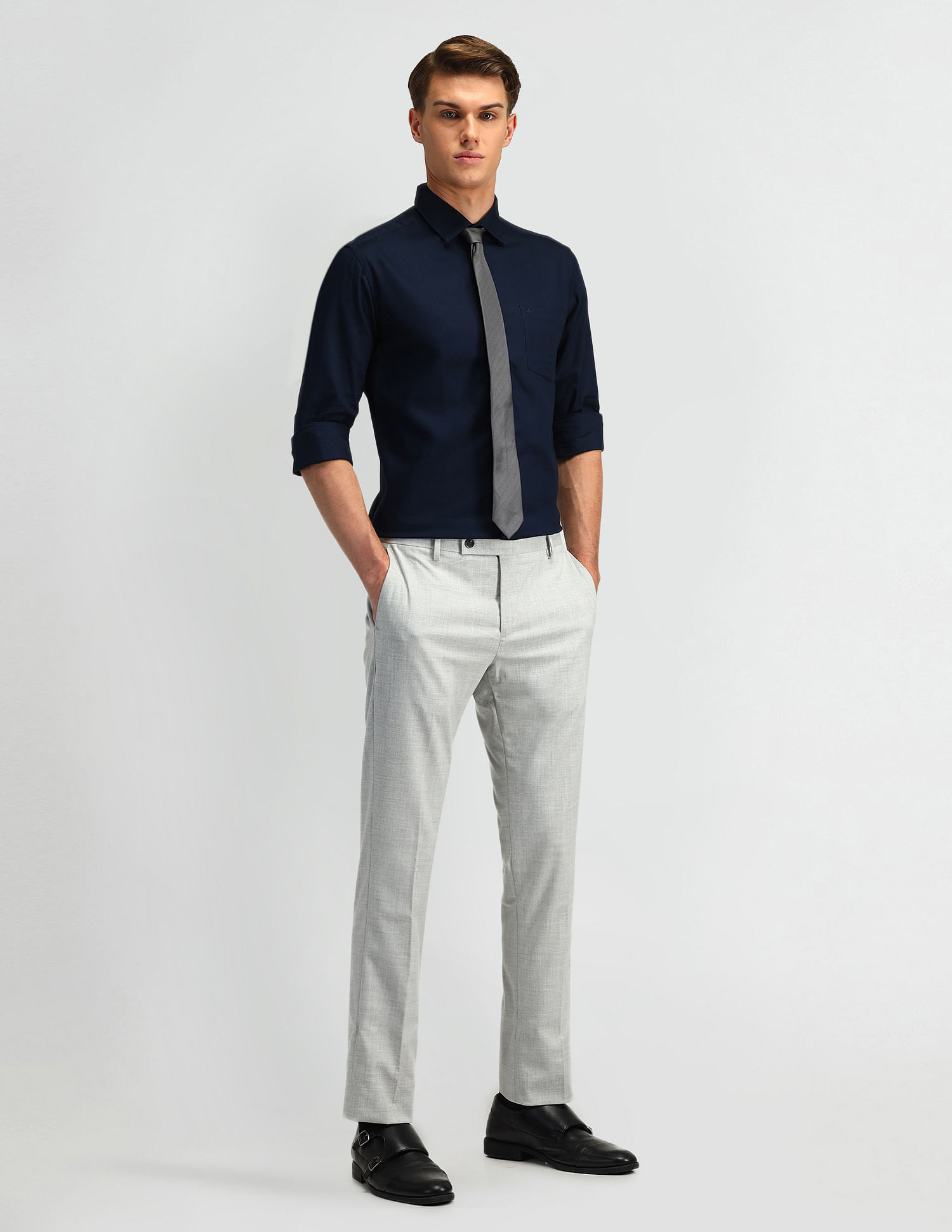 Arrow Manhattan Slim Fit Dobby Shirt