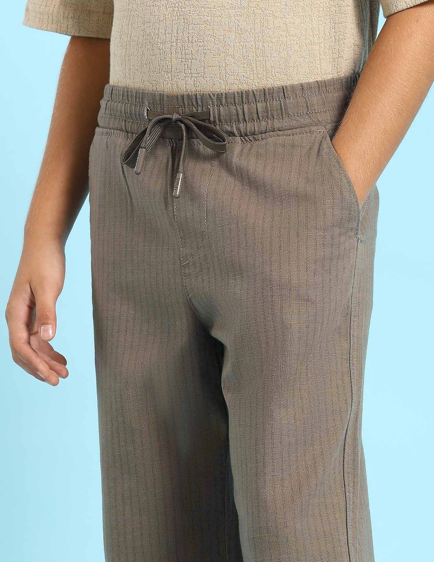 U.S. Polo Assn. Kids Boys Vertical Striped Trousers