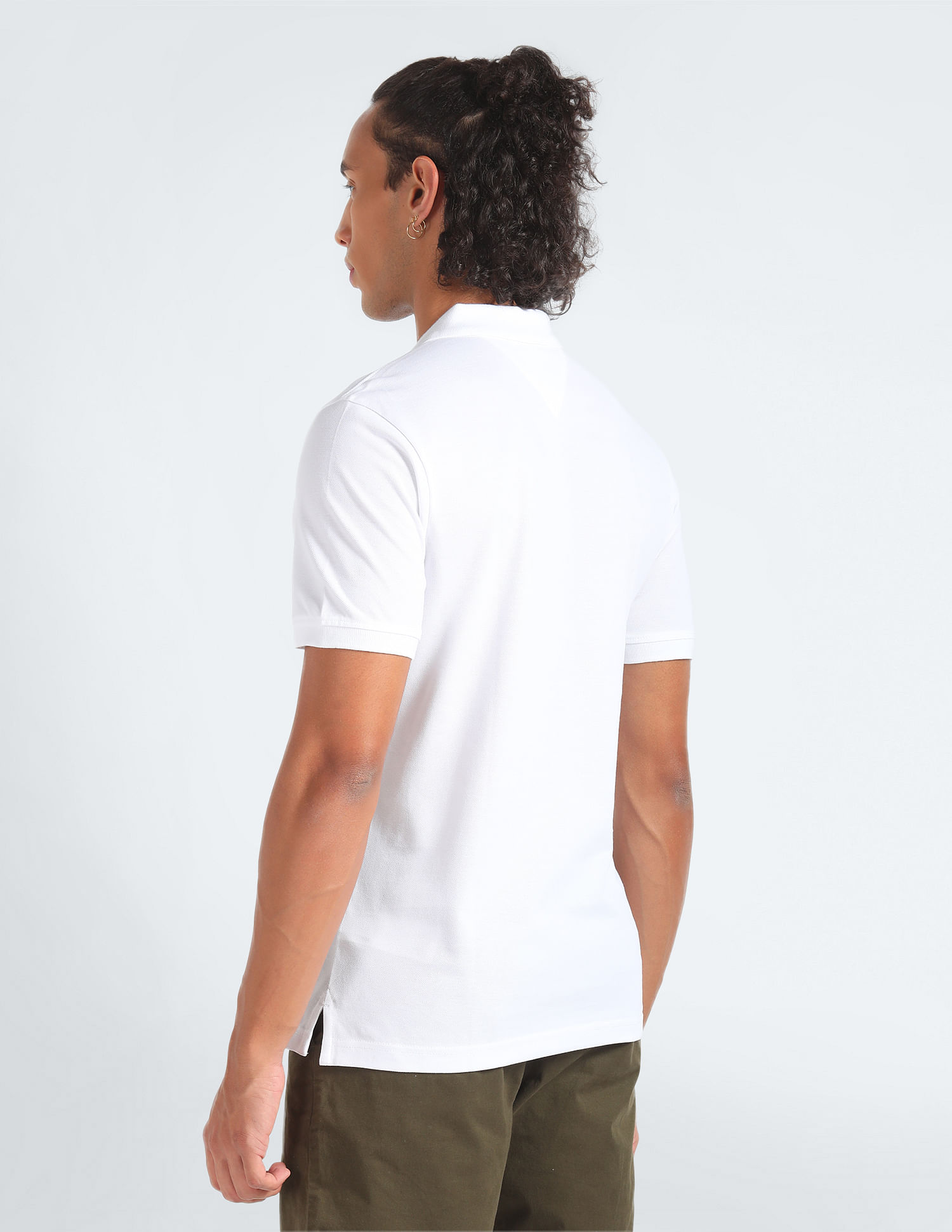 Tommy Hilfiger Transitional Cotton Solid Polo Shirt
