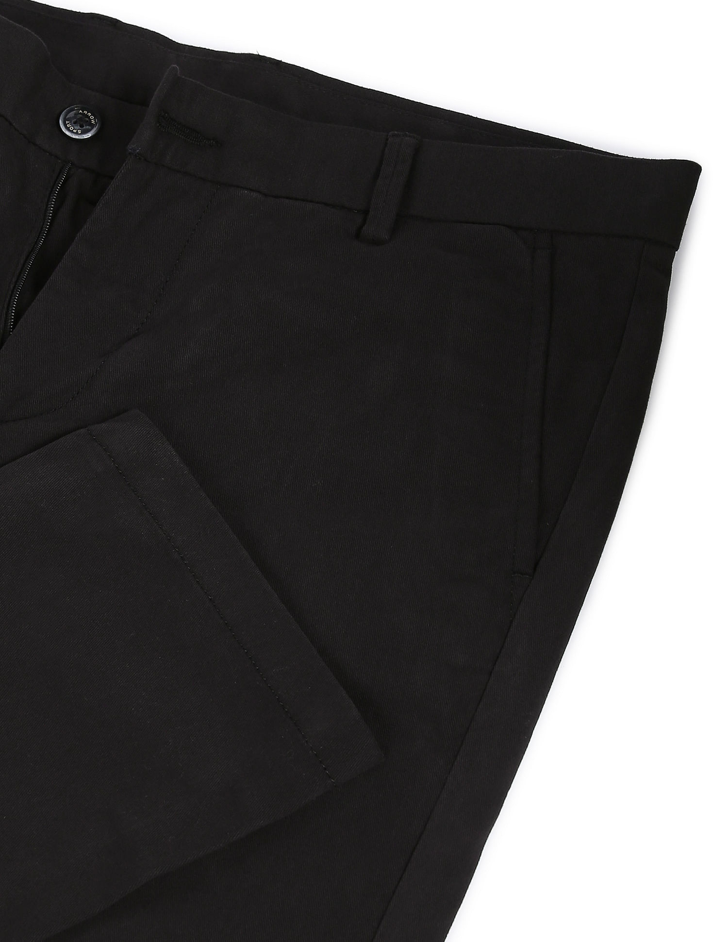 Men Black Smart Tapered Fit Formal Trousers – dennisonfashionindia