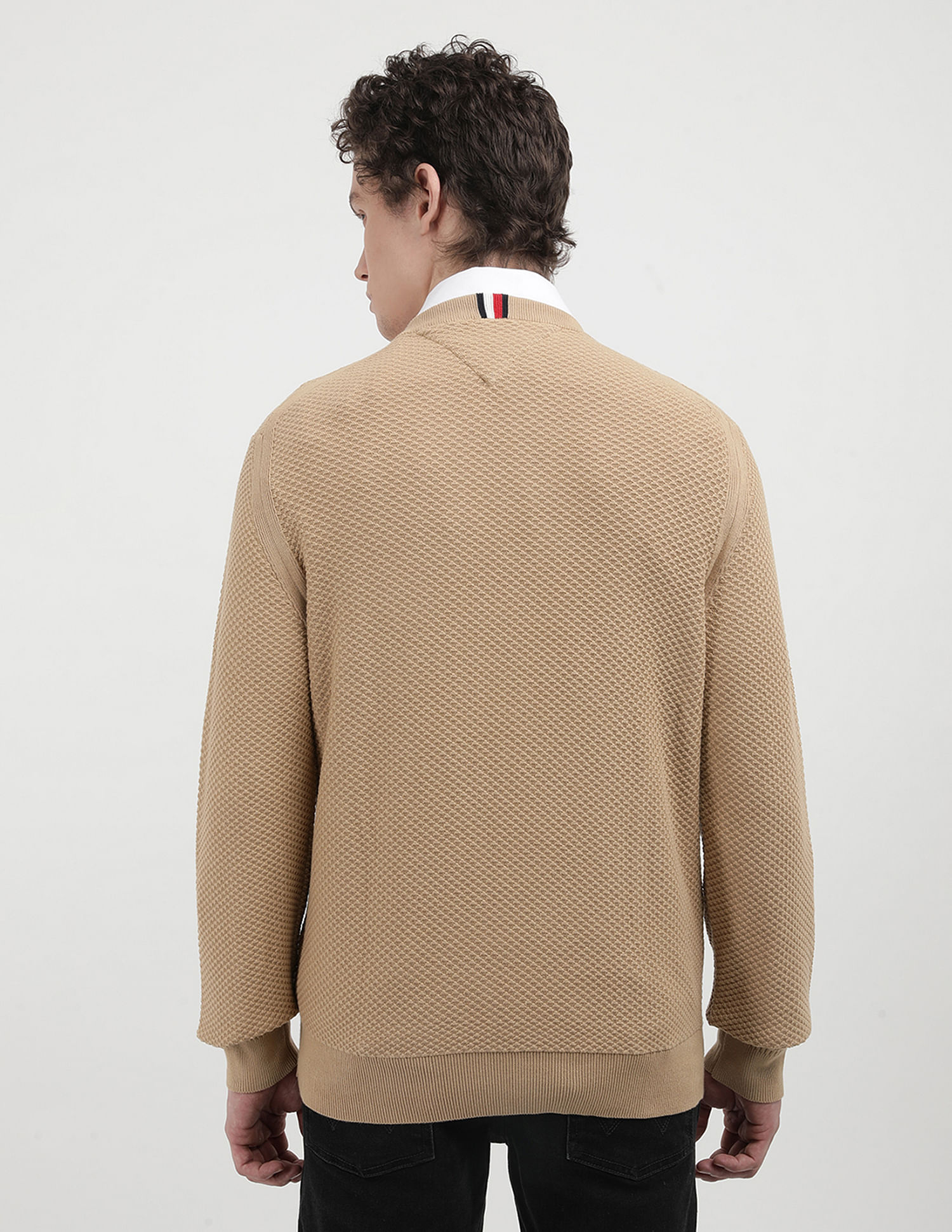 Tommy Hilfiger Oval Structure Crew Neck Sweater