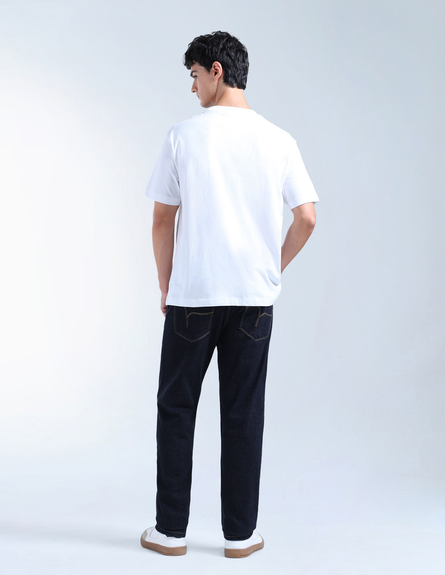 Flying Machine Slash Slim Tapered Rinsed Jeans