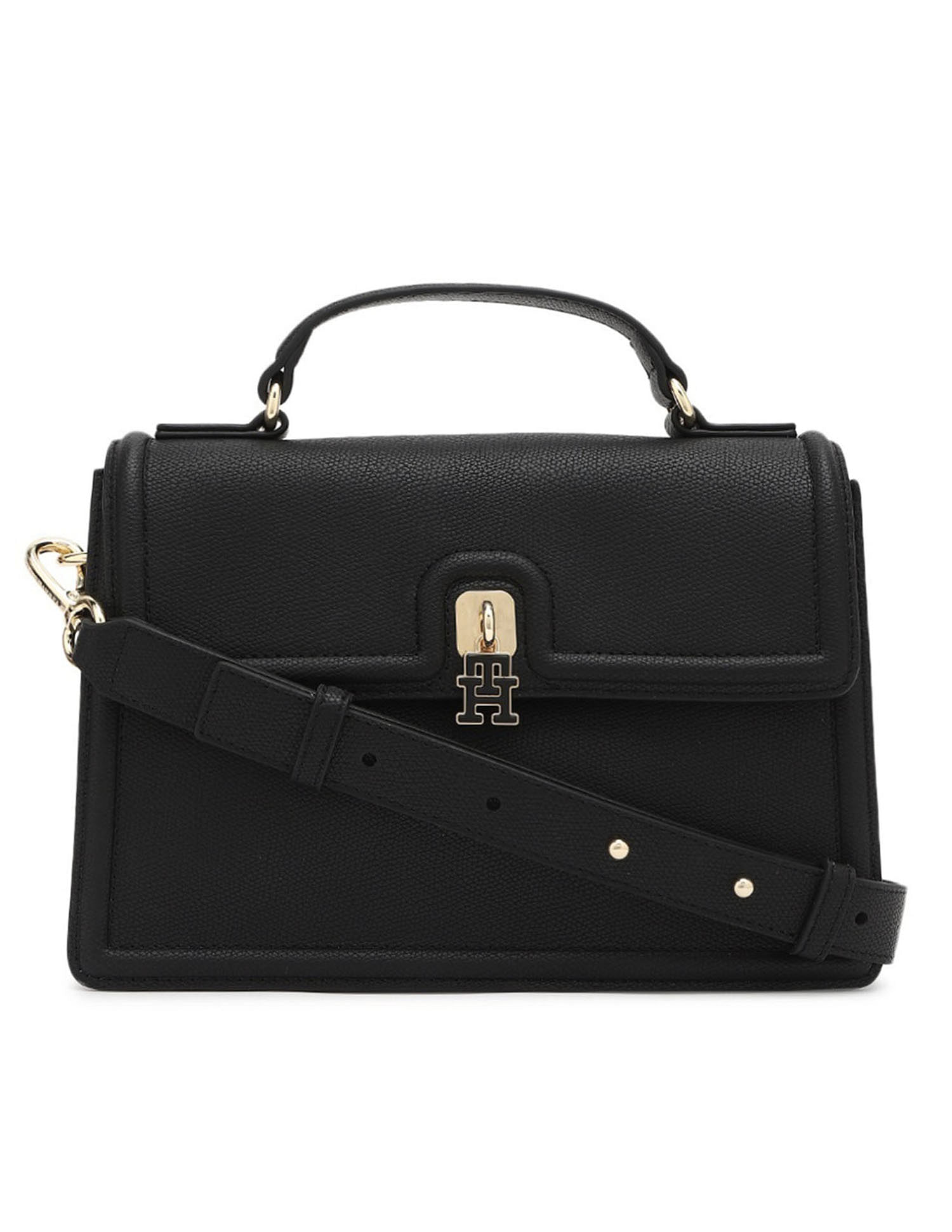 Tommy Hilfiger Textured Beige Polyester Sling Bag