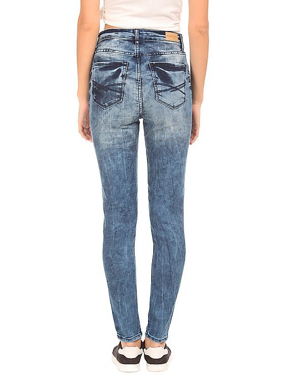 Aeropostale High Rise Stone Wash Jeans