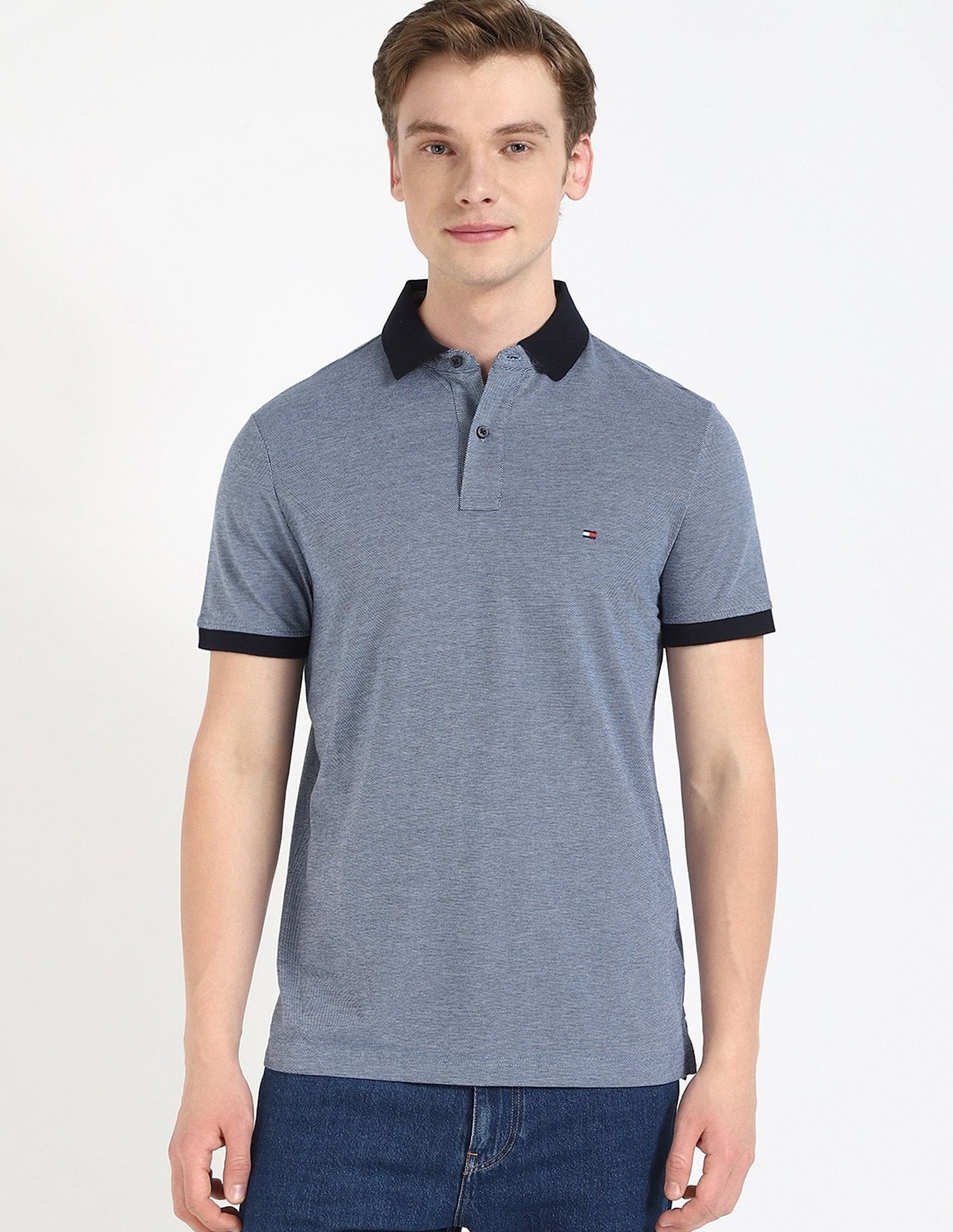 Tommy Hilfiger Solid Regular Fit Polo