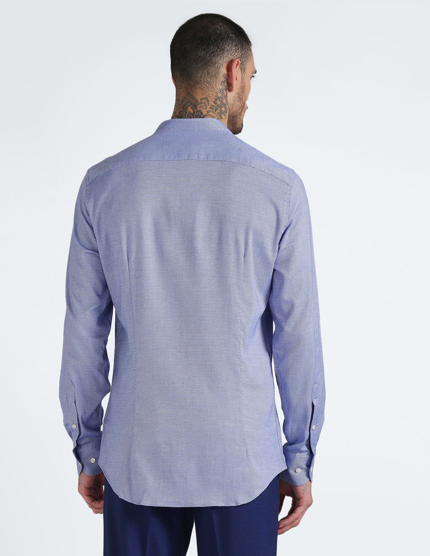 Tommy Hilfiger Mandarin Collar Dobby Shirt