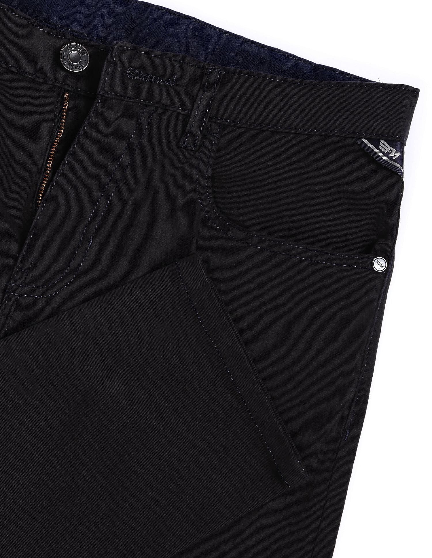 Flying Machine Slim Tapered Fit Twill Trousers