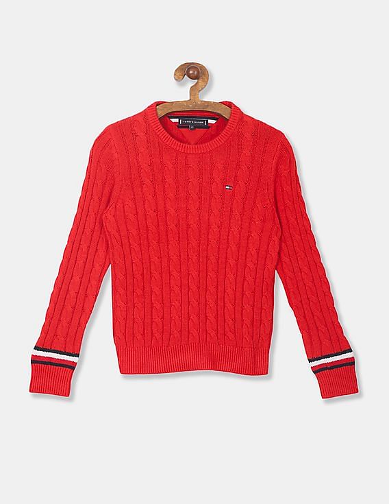 tommy hilfiger essential cable sweater