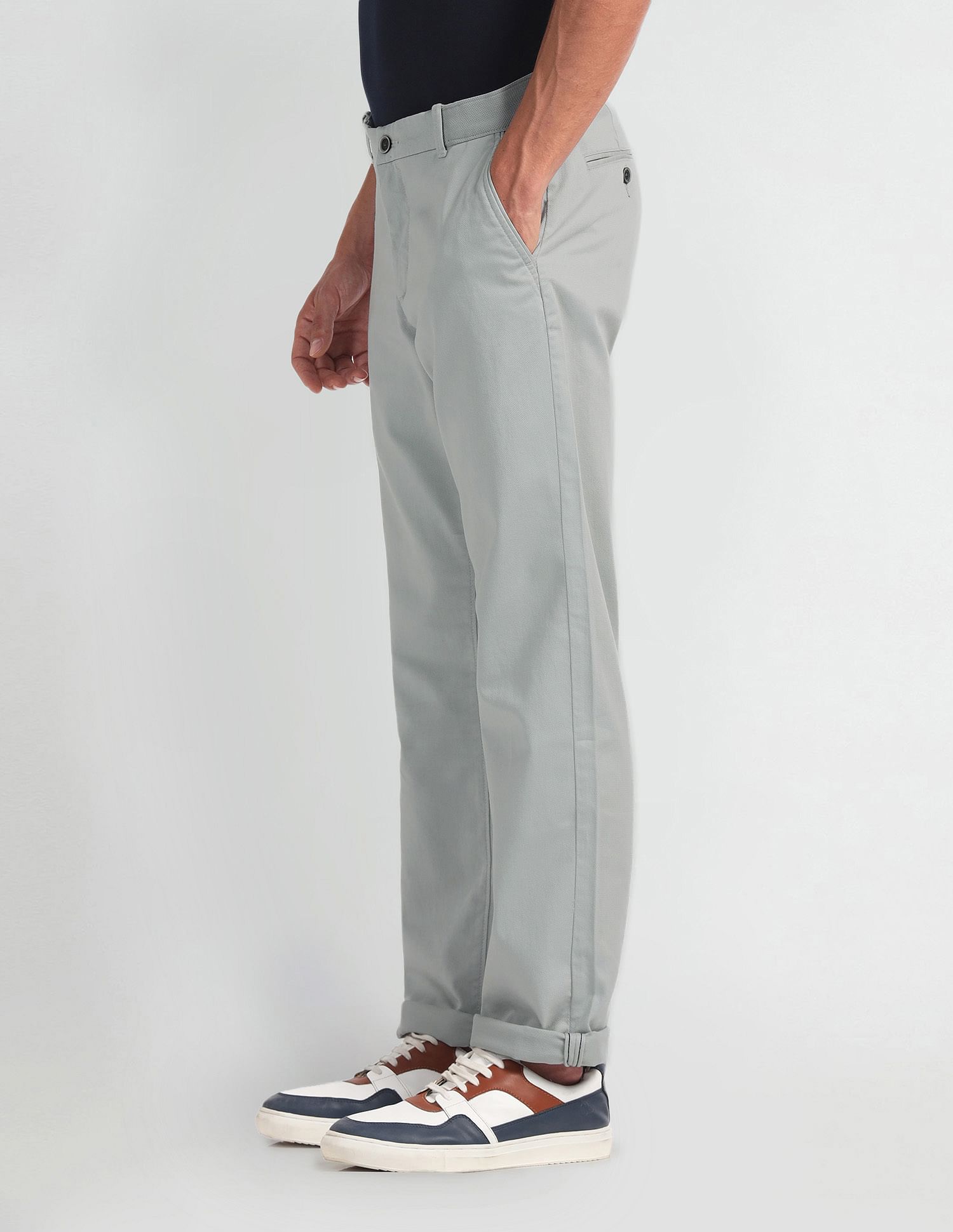 Arrow Sports Solid Autoflex Trousers