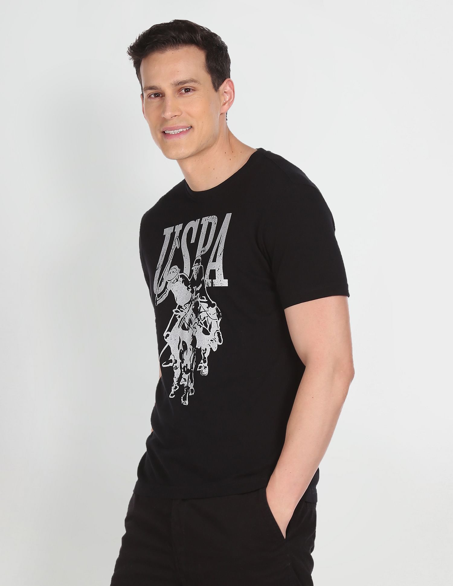 U.S. Polo Assn. Denim Co. Metallic Print T-Shirt