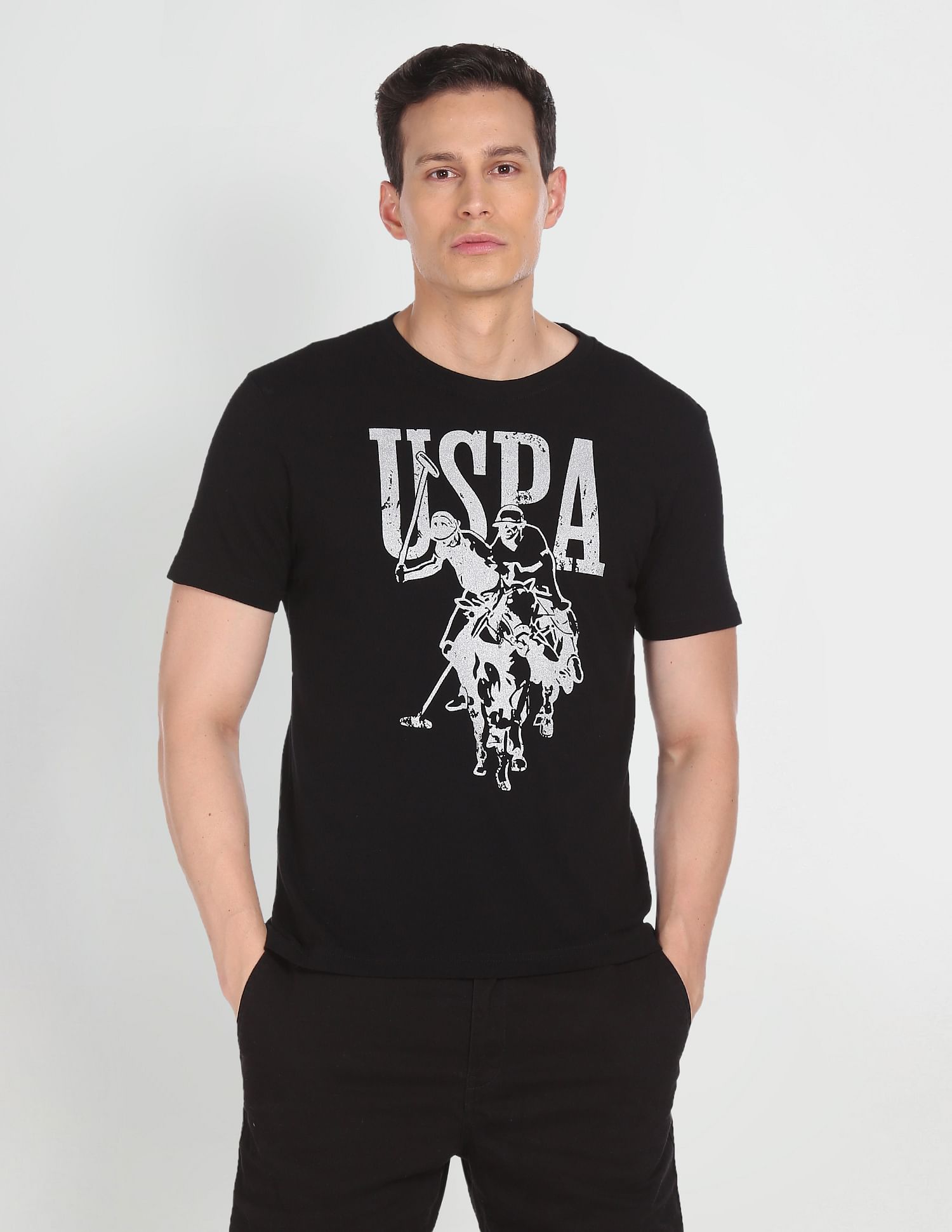 U.S. Polo Assn. Denim Co. Metallic Print T-Shirt