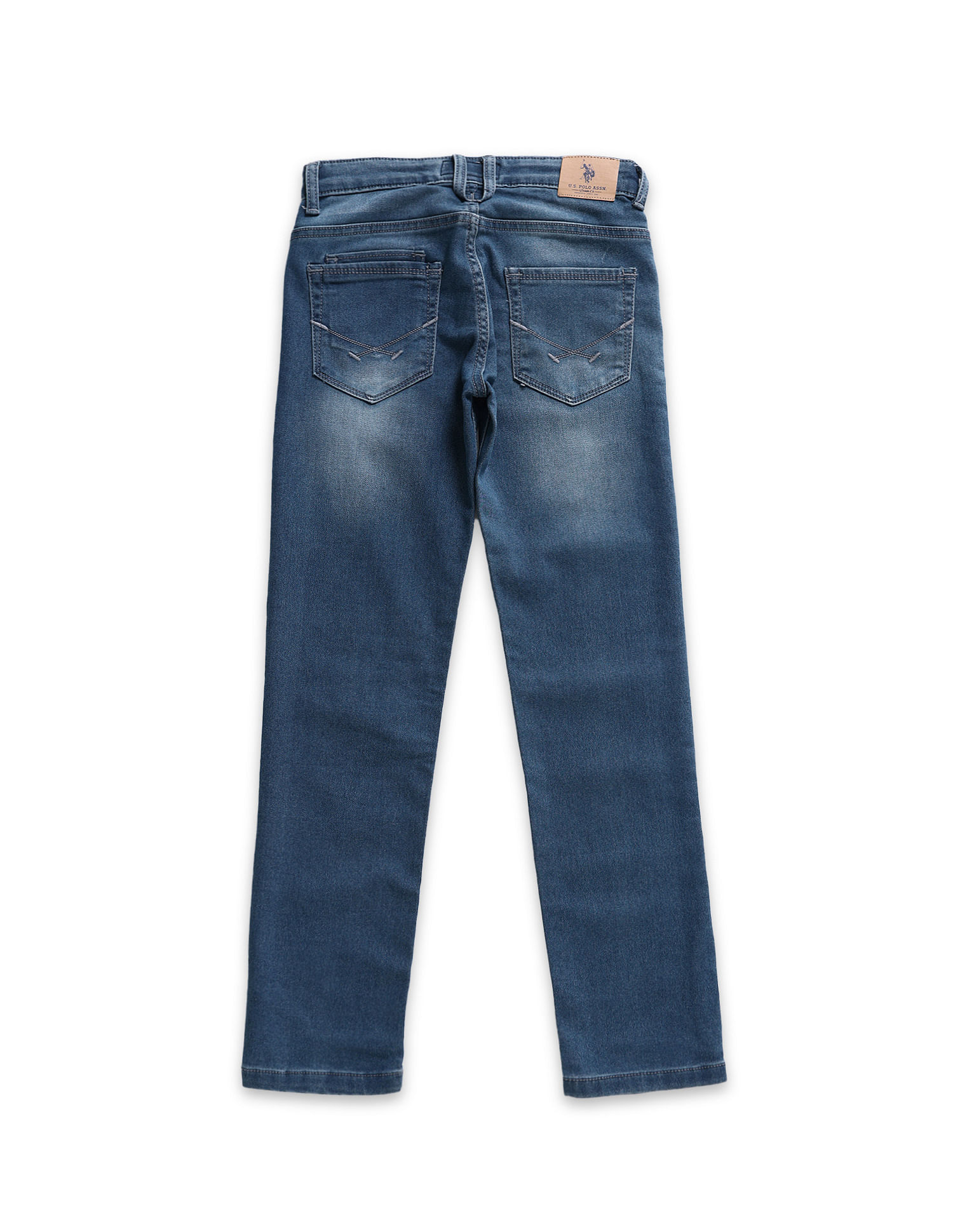 U.S. Polo Assn. Kids Stone Wash Slim Fit Jeans