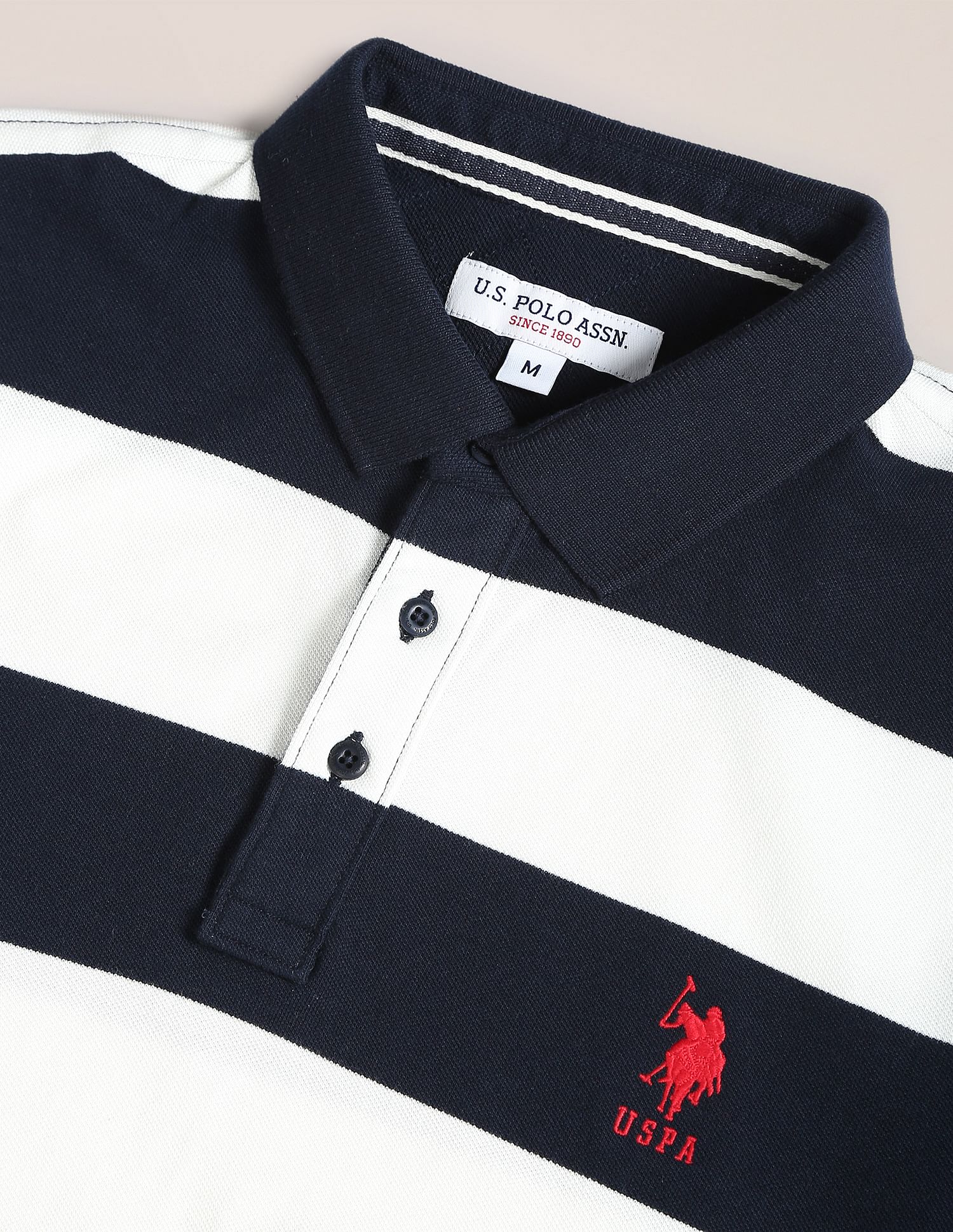 U.S. Polo Assn. Signature Stripe Cotton Polo Shirt